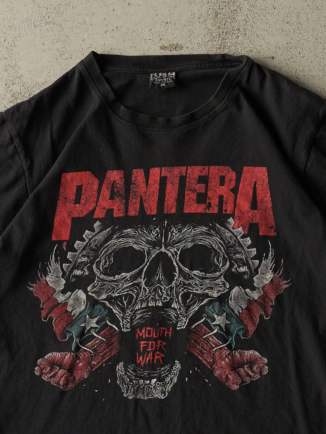 Vintage Y2K Black Pantera "Mouth For War" Tee (S)