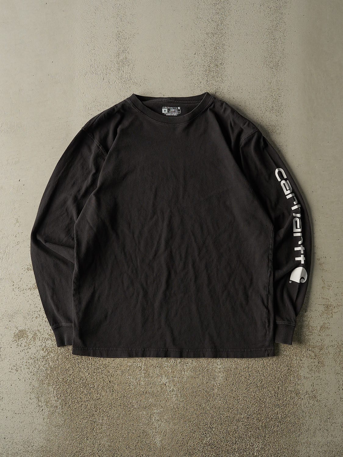 Vintage Y2K Black Carhartt Long Sleeve (L/XL)