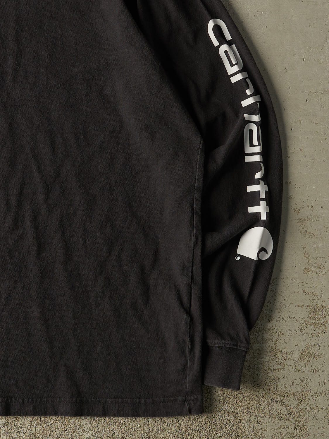 Vintage Y2K Black Carhartt Long Sleeve (L/XL)
