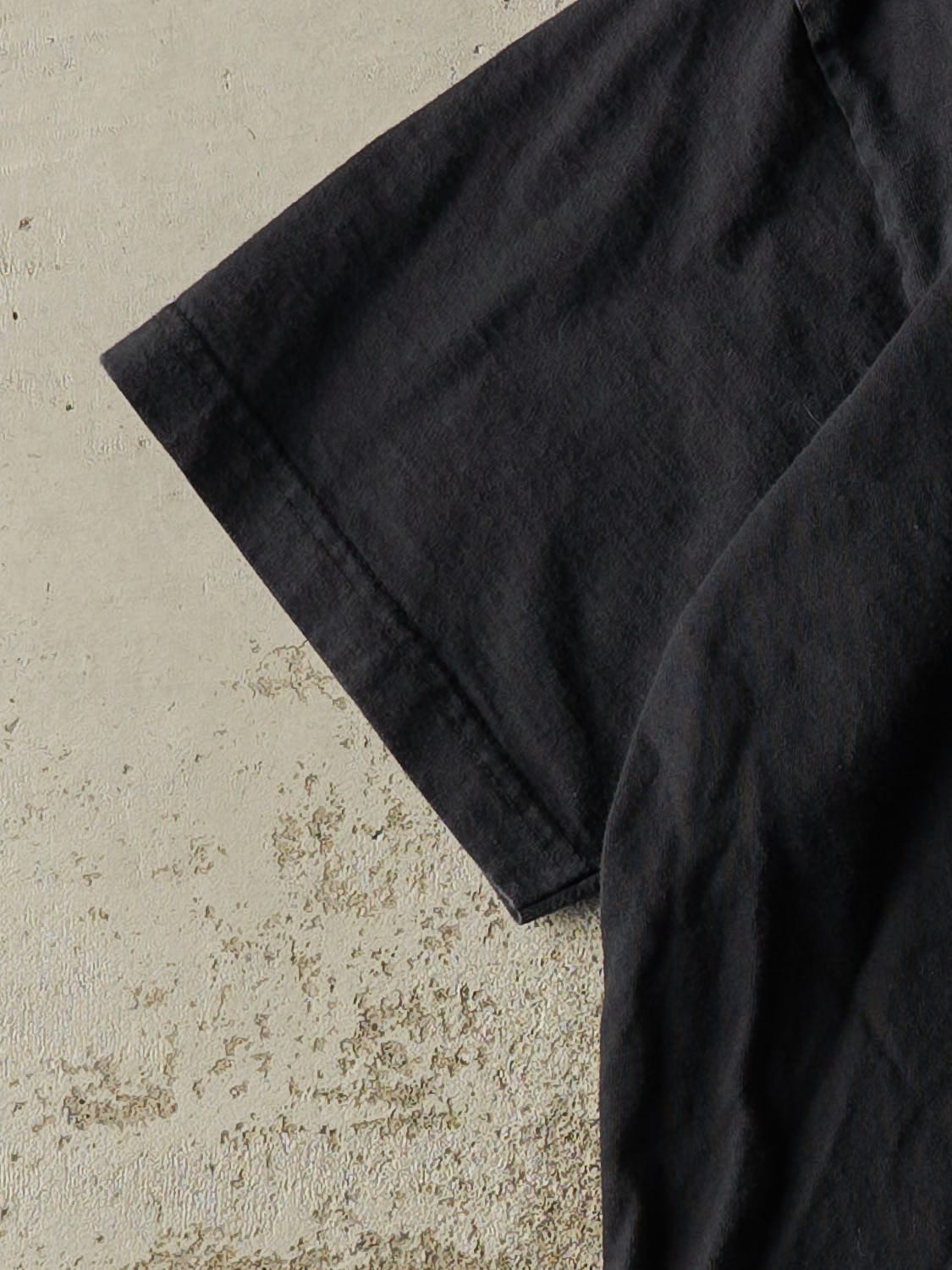 Vintage 90s Black Tommy Hilfiger Embroidered Tee (L/XL)