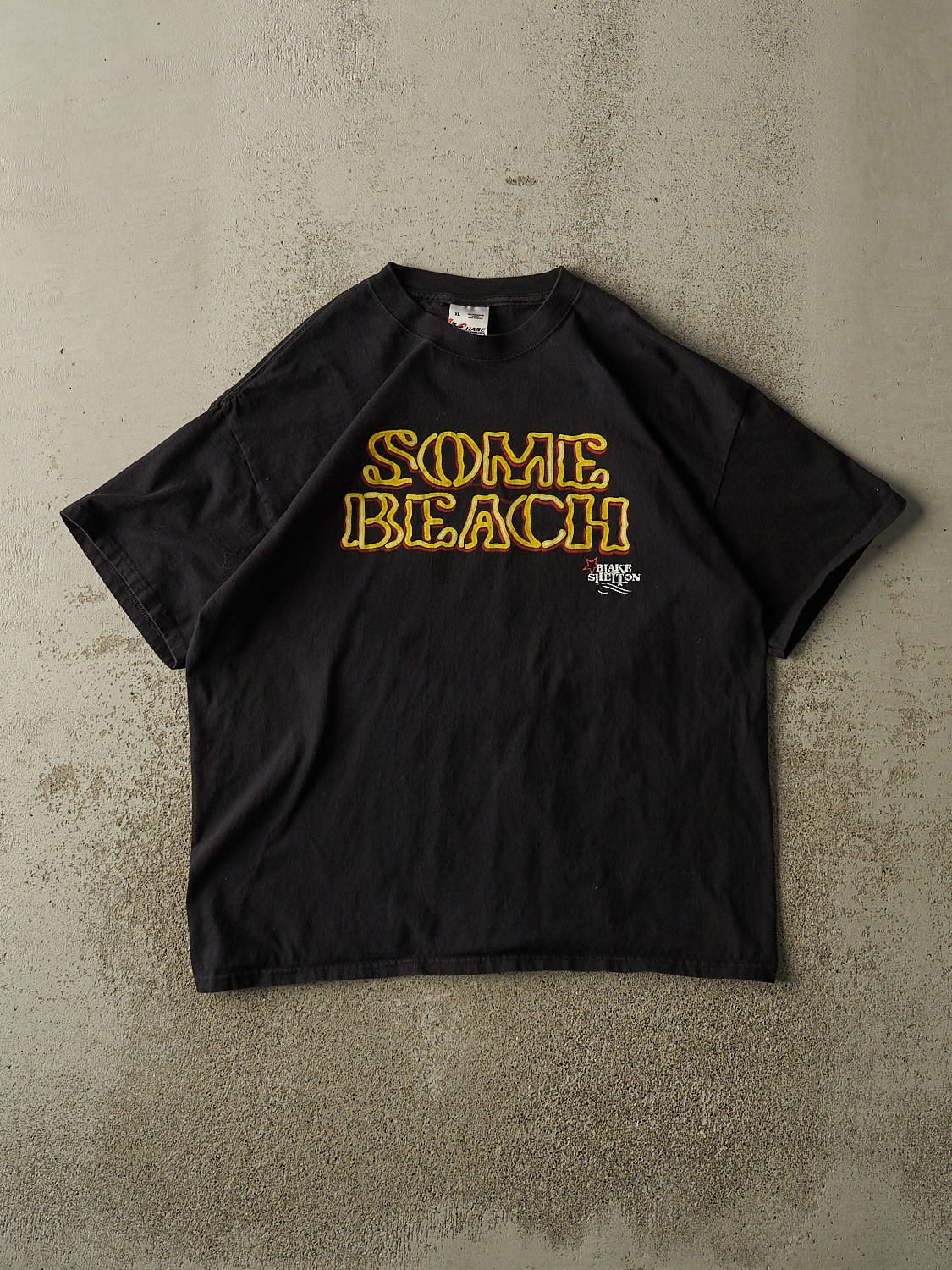 Vintage Y2K Black Blake Shelton Some Beach Tee (L/XL)