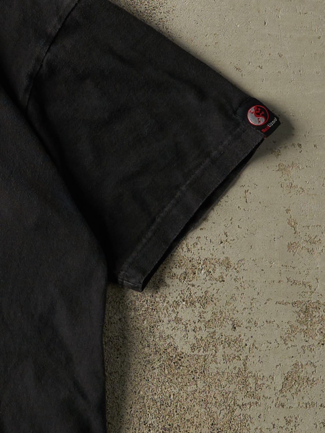 Vintage 90s Black AJS Motorcycle Tee (S)