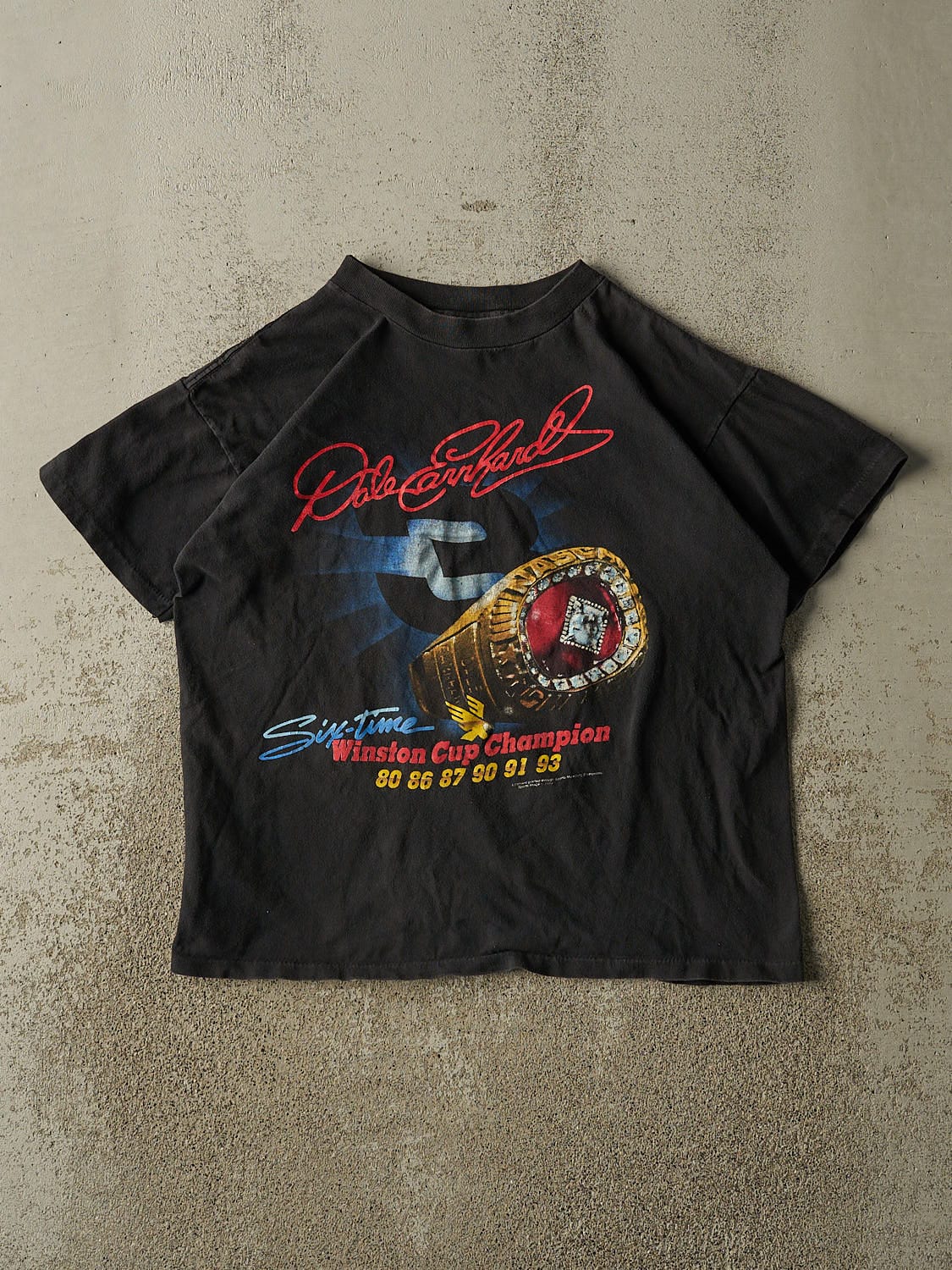 Vintage 93' Black Dale Earnhardt Winston Cup Single Stitch Tee (M)