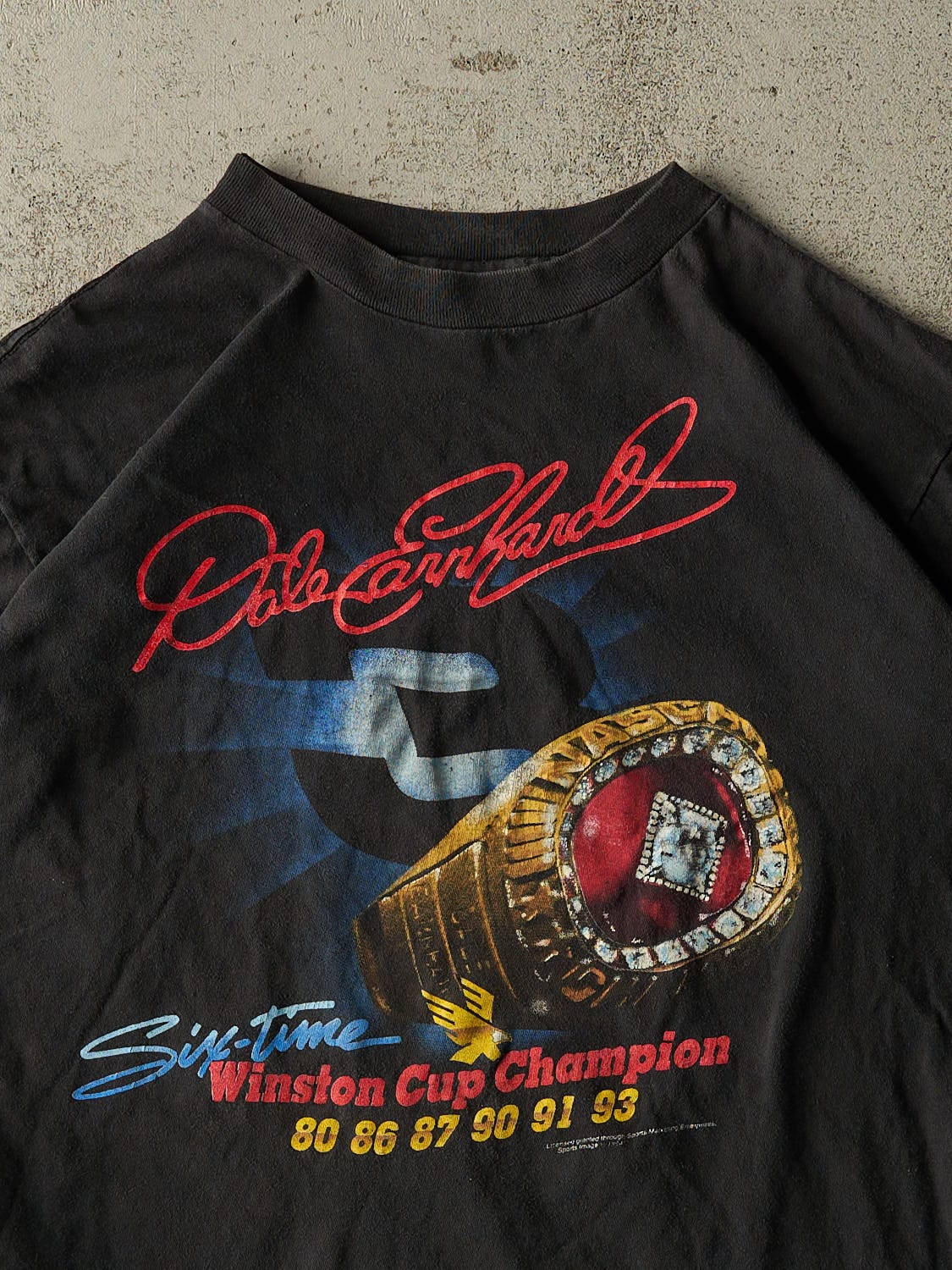 Vintage 93' Black Dale Earnhardt Winston Cup Single Stitch Tee (M)