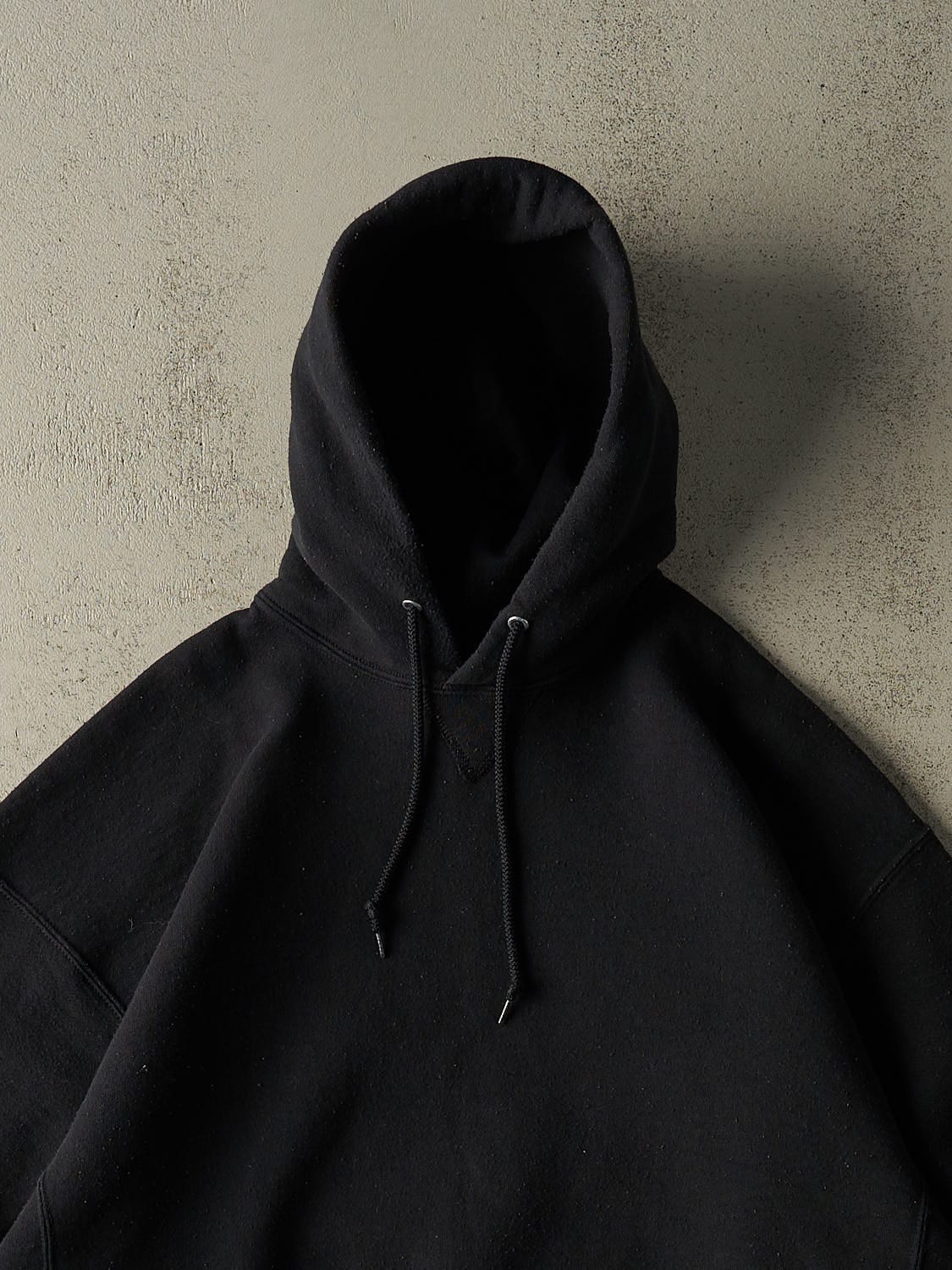 Vintage Y2K Black Russell Athletic Blank Hoodie (XXL)
