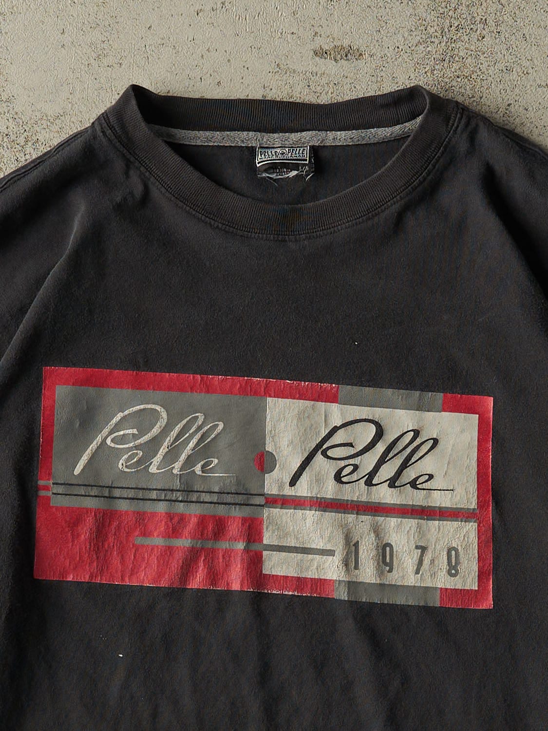 Vintage 90s Faded Black Pelle Pelle Long Sleeve (L)