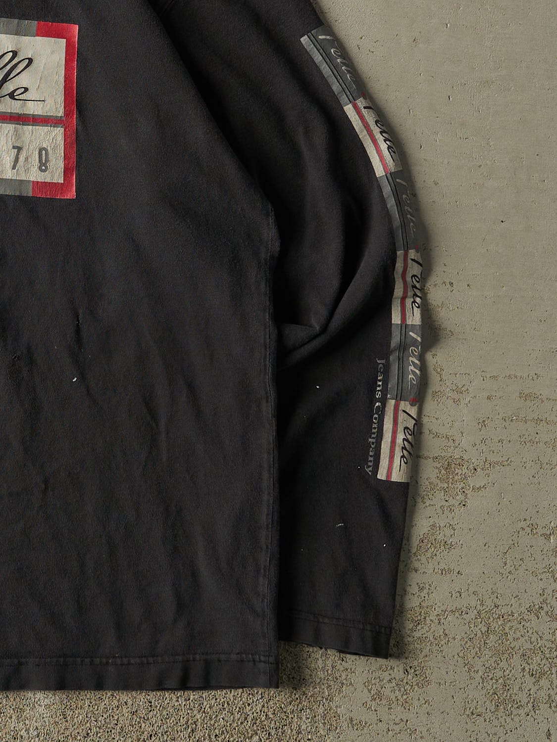 Vintage 90s Faded Black Pelle Pelle Long Sleeve (L)