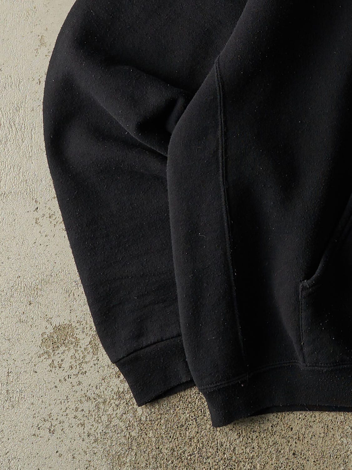 Vintage Y2K Black Russell Athletic Blank Hoodie (XXL)