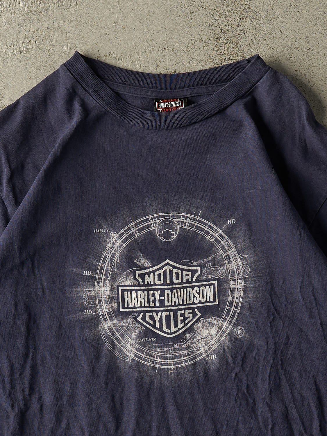 Vintage 04' Navy Blue Harley Davidson York PA Tee (M/L)