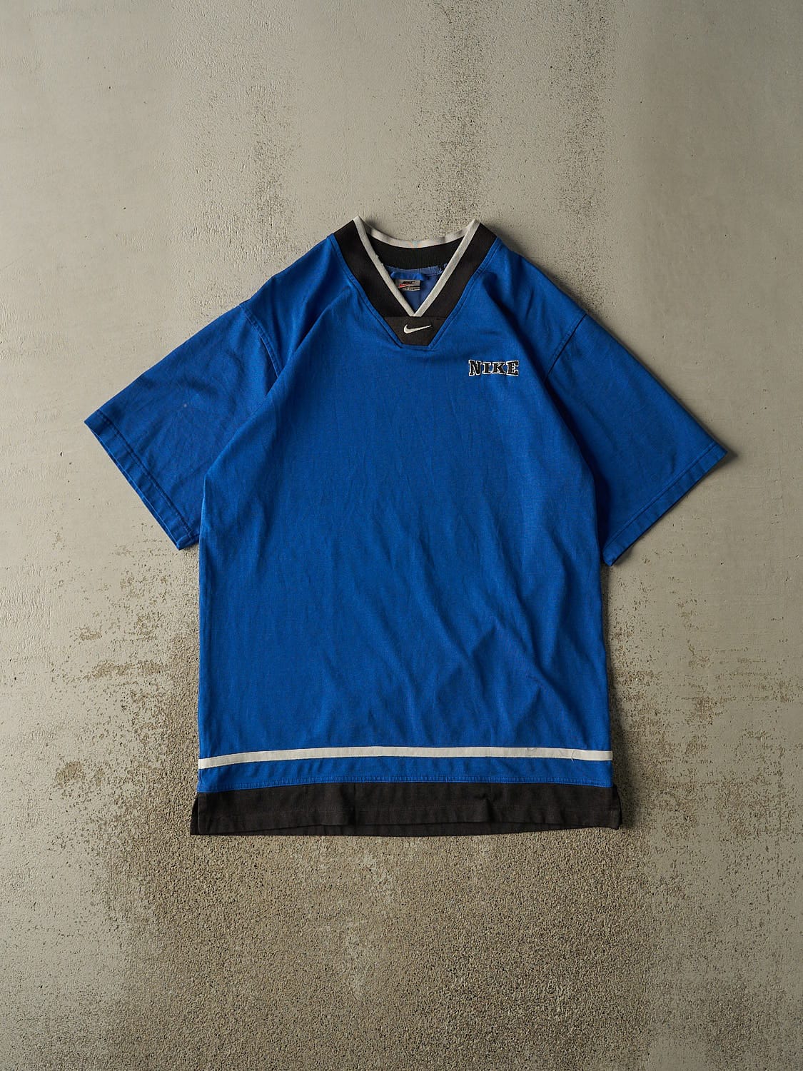 Vintage 90s Blue Nike Soccer Jersey (XL/XXL)