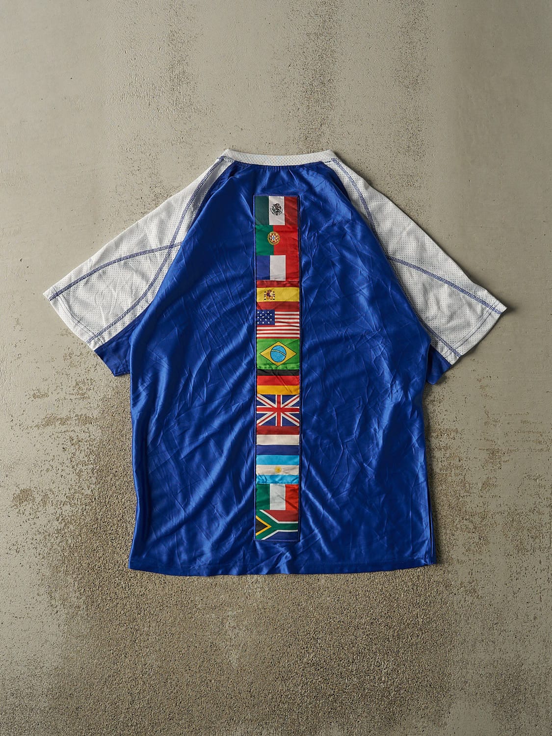 Vintage Y2K Blue Hard Rock Cafe Soccer Jersey (L/XL)