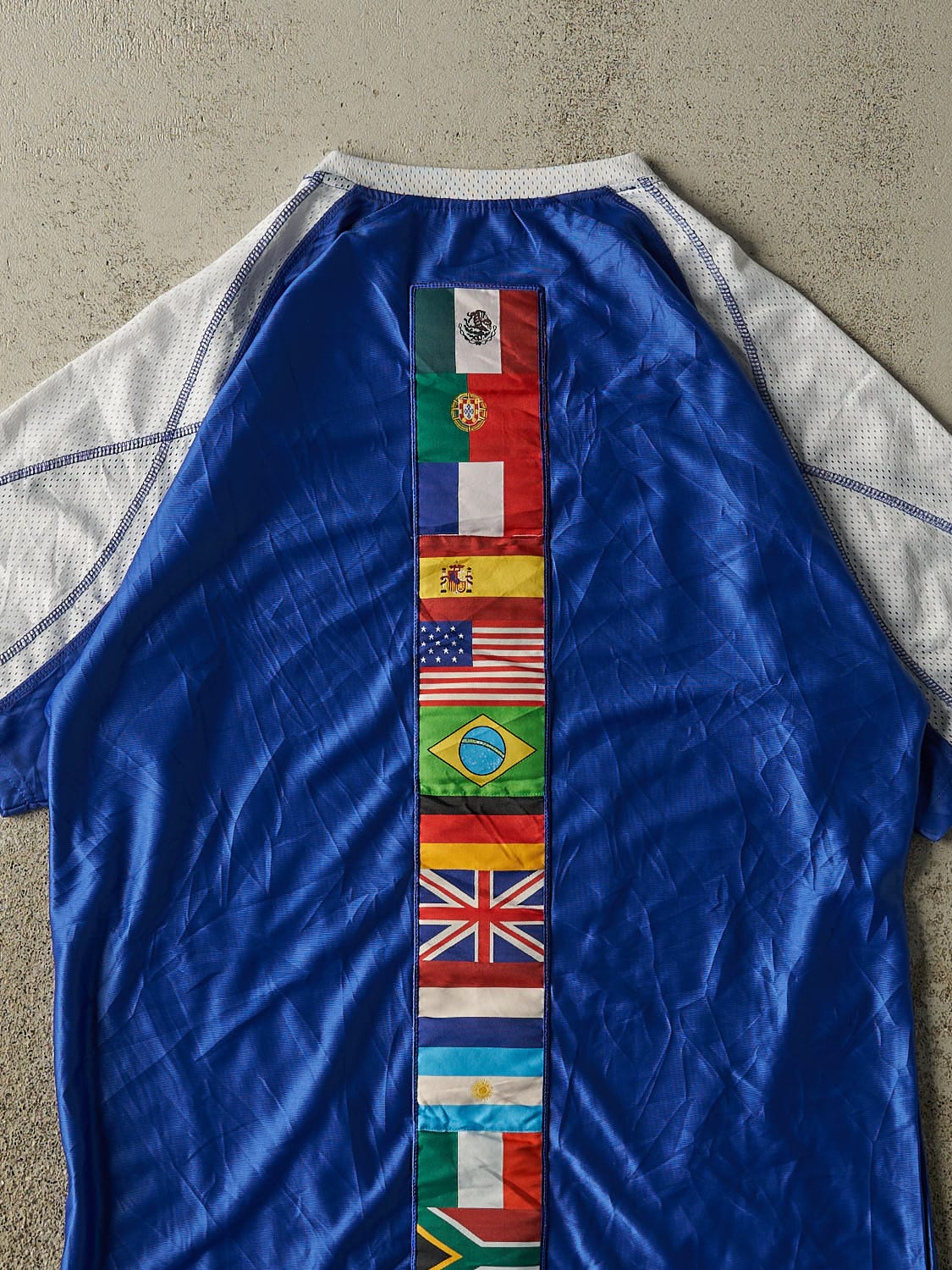 Vintage Y2K Blue Hard Rock Cafe Soccer Jersey (L/XL)