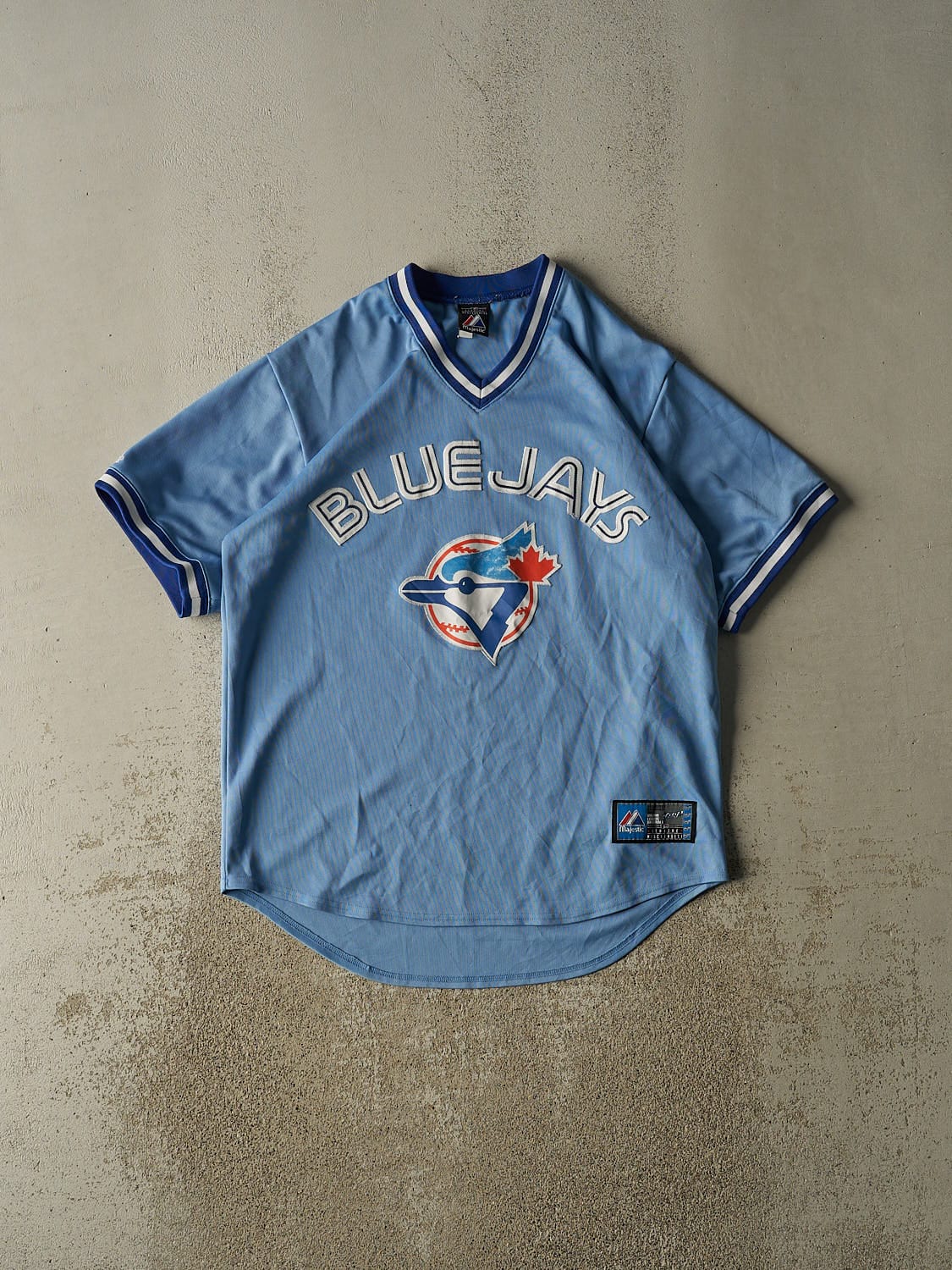 Vintage Y2K Blue Toronto Blue Jays Baseball Jersey (XXL)