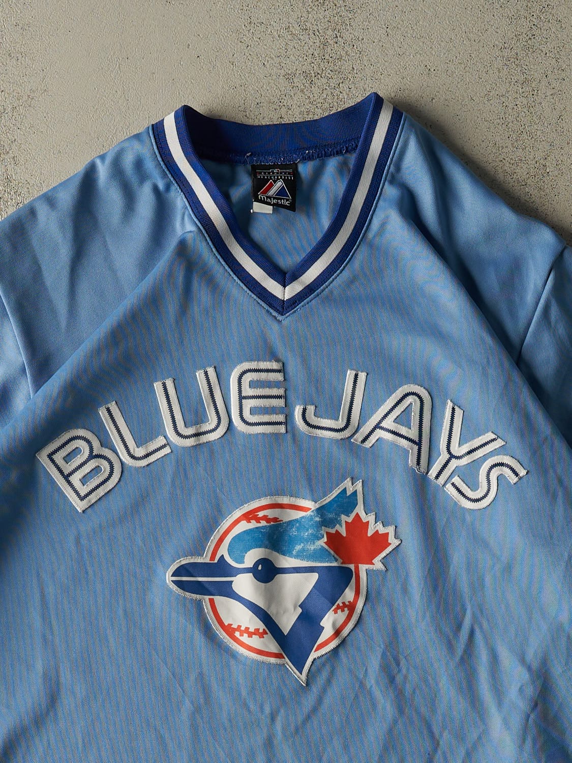 Vintage Y2K Blue Toronto Blue Jays Baseball Jersey (XXL)