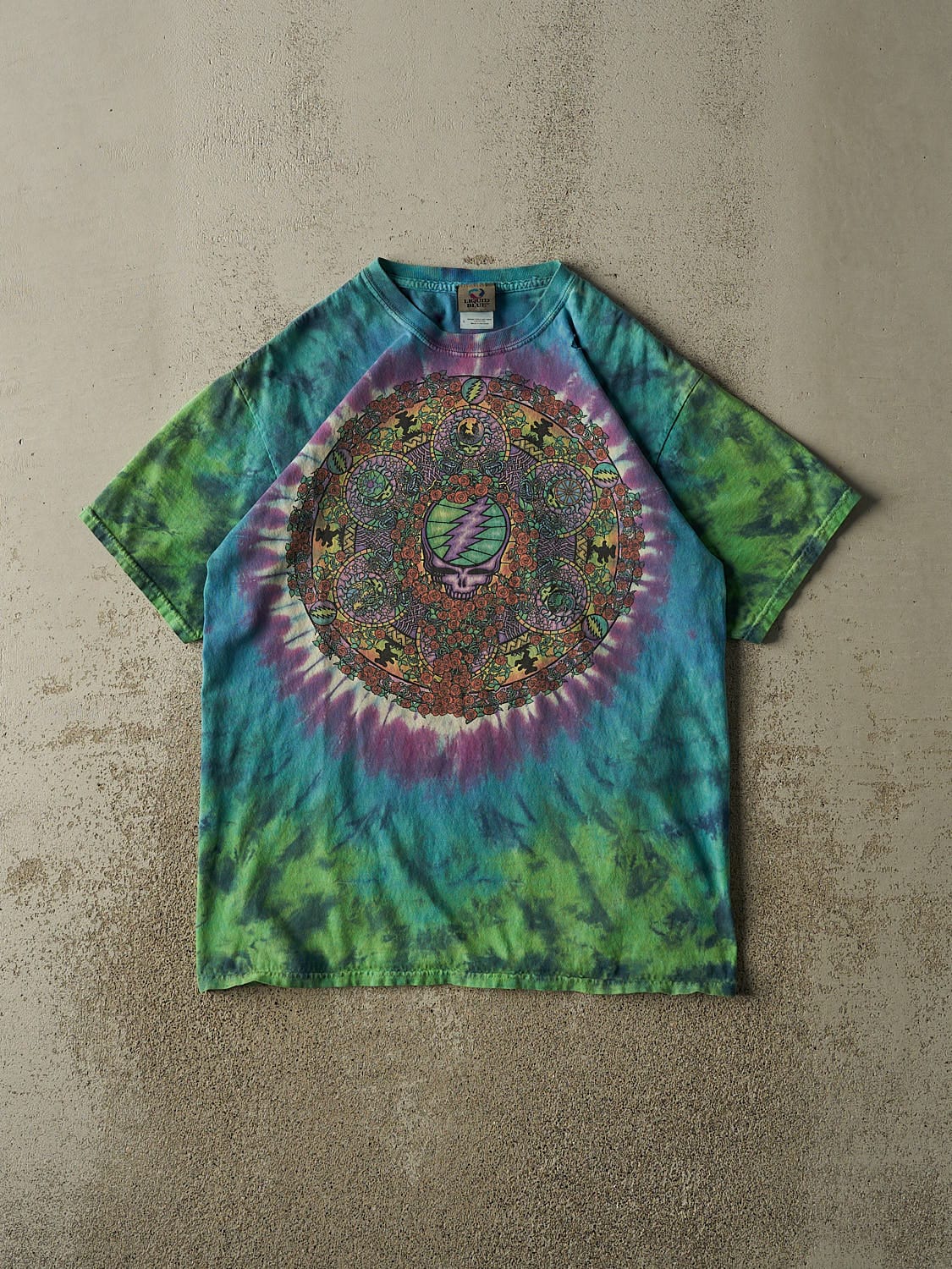 Vintage Y2K Blue Grateful Dead Tee (L/XL)