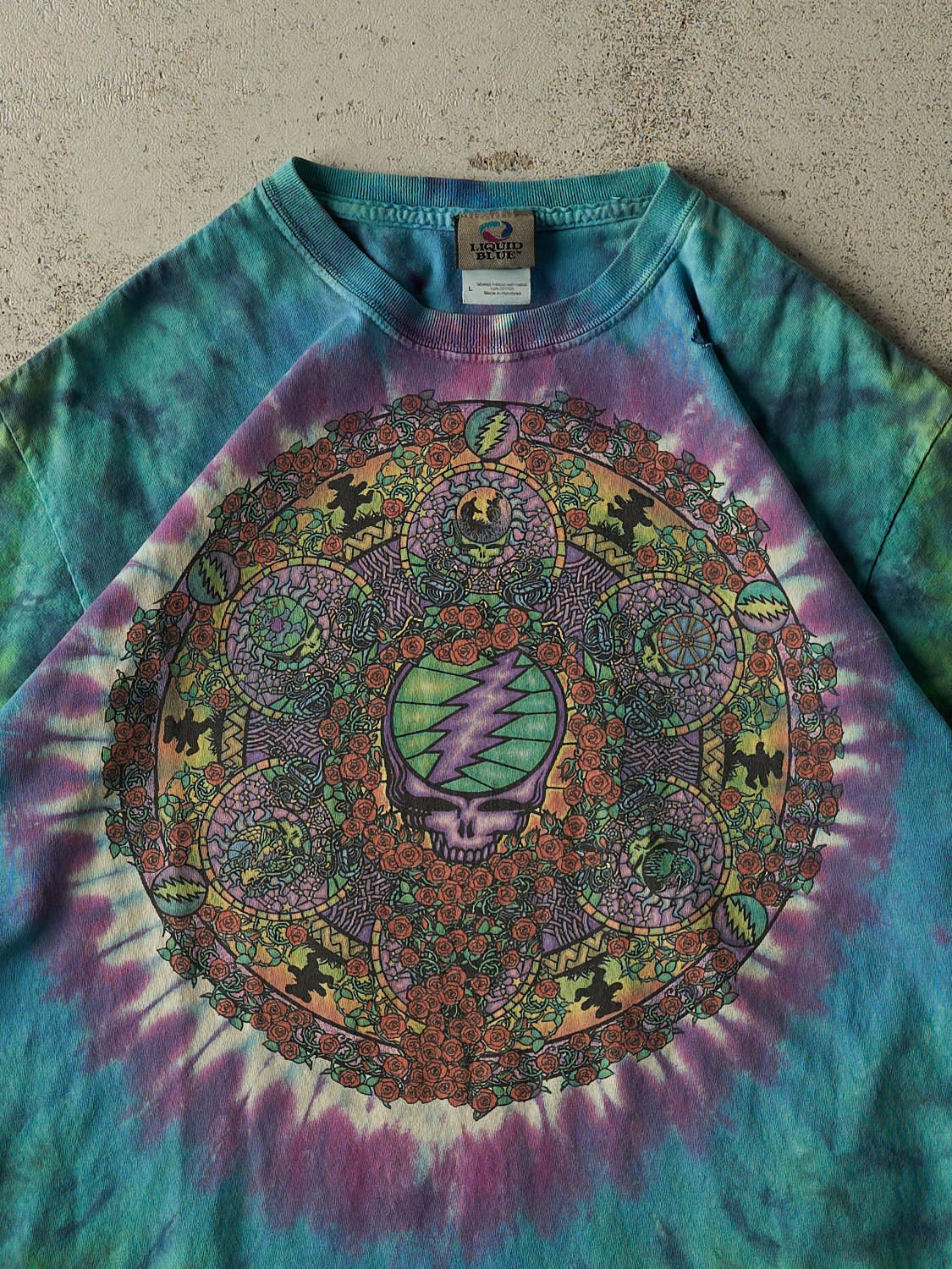 Vintage Y2K Blue Grateful Dead Tee (L/XL)