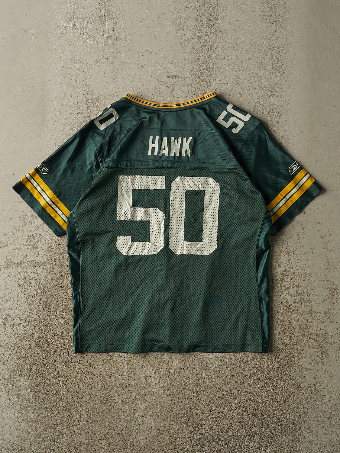 Vintage Y2K Green Green Bay Packers #50 Hawk Jersey (S/M)
