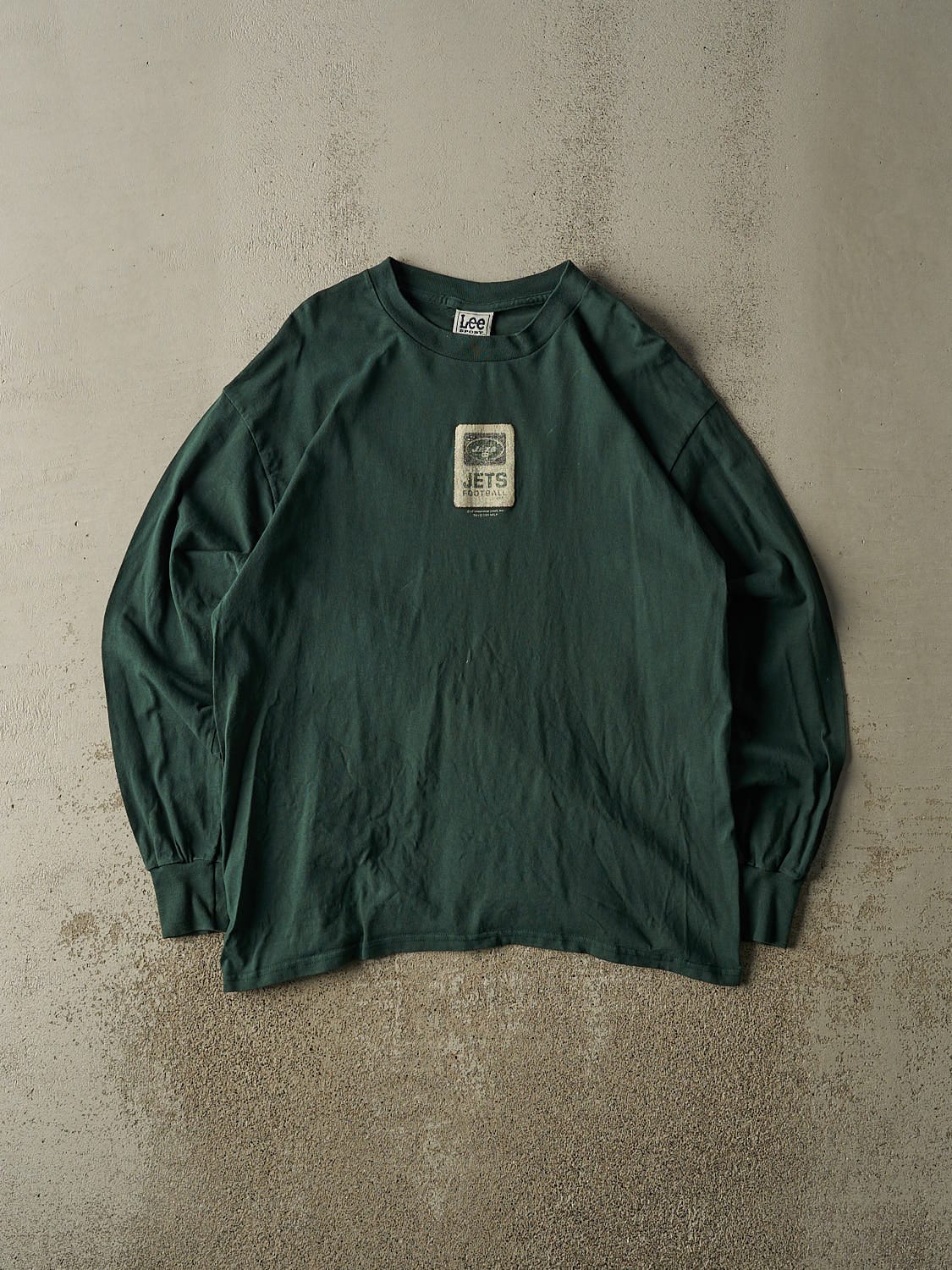Vintage 01' Green New York Jets Long Sleeve (L/XL)