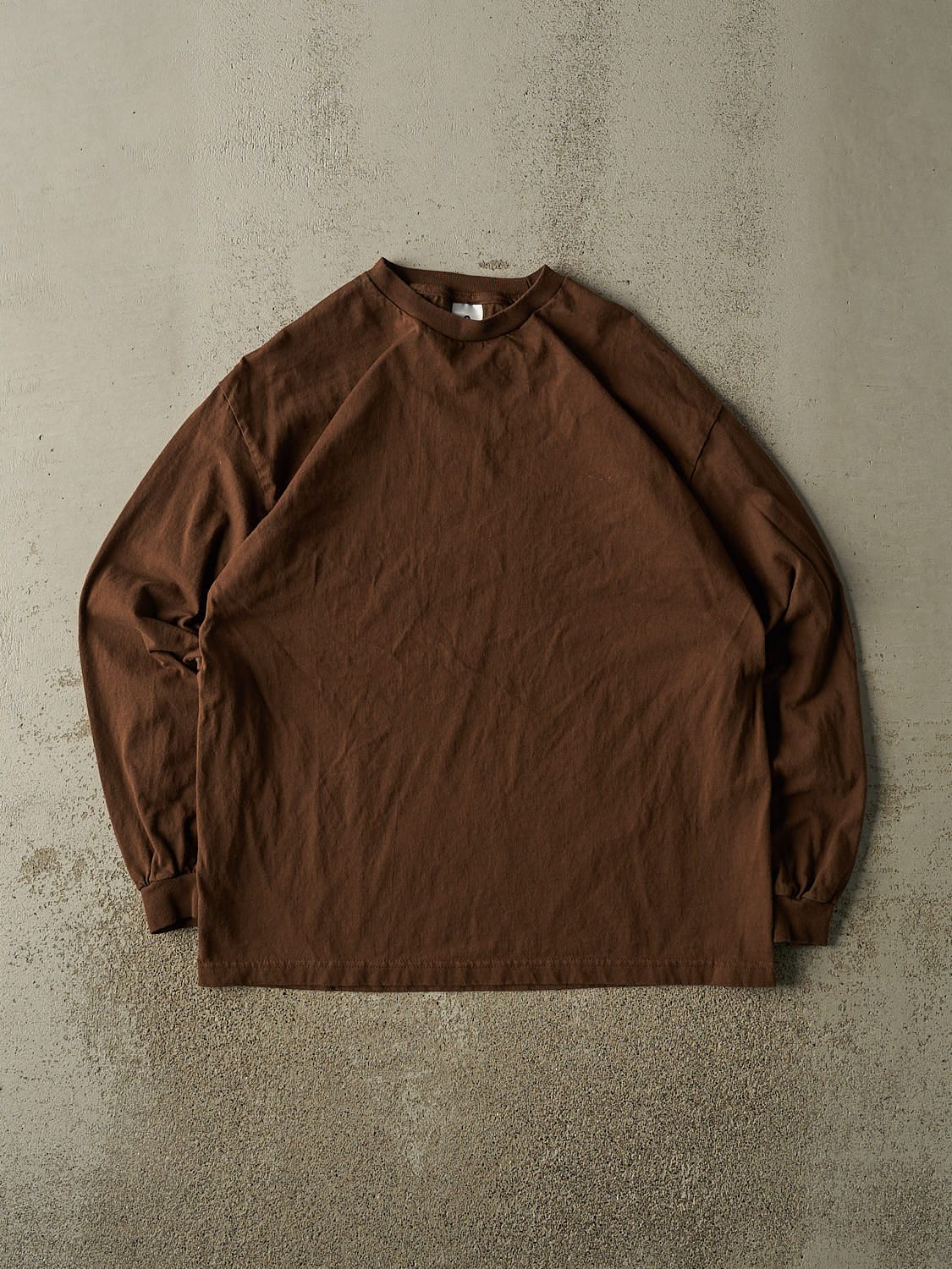 Vintage Y2K Brown Blank Long Sleeve (L/XL)