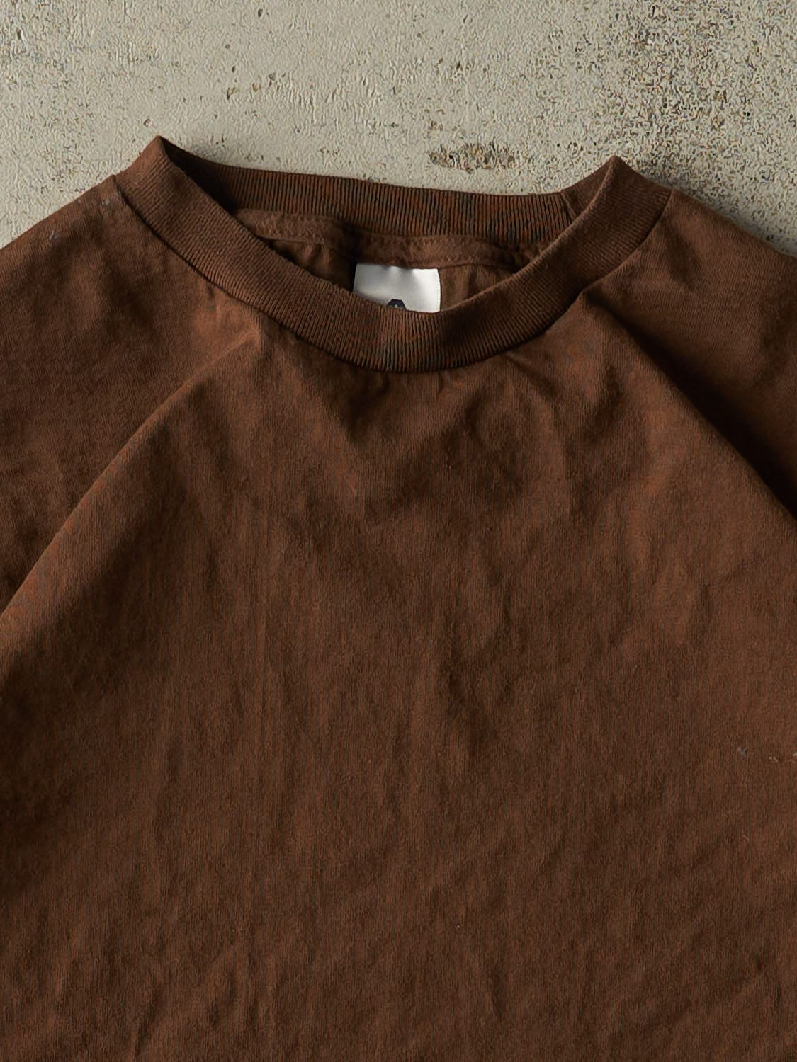 Vintage Y2K Brown Blank Long Sleeve (L/XL)