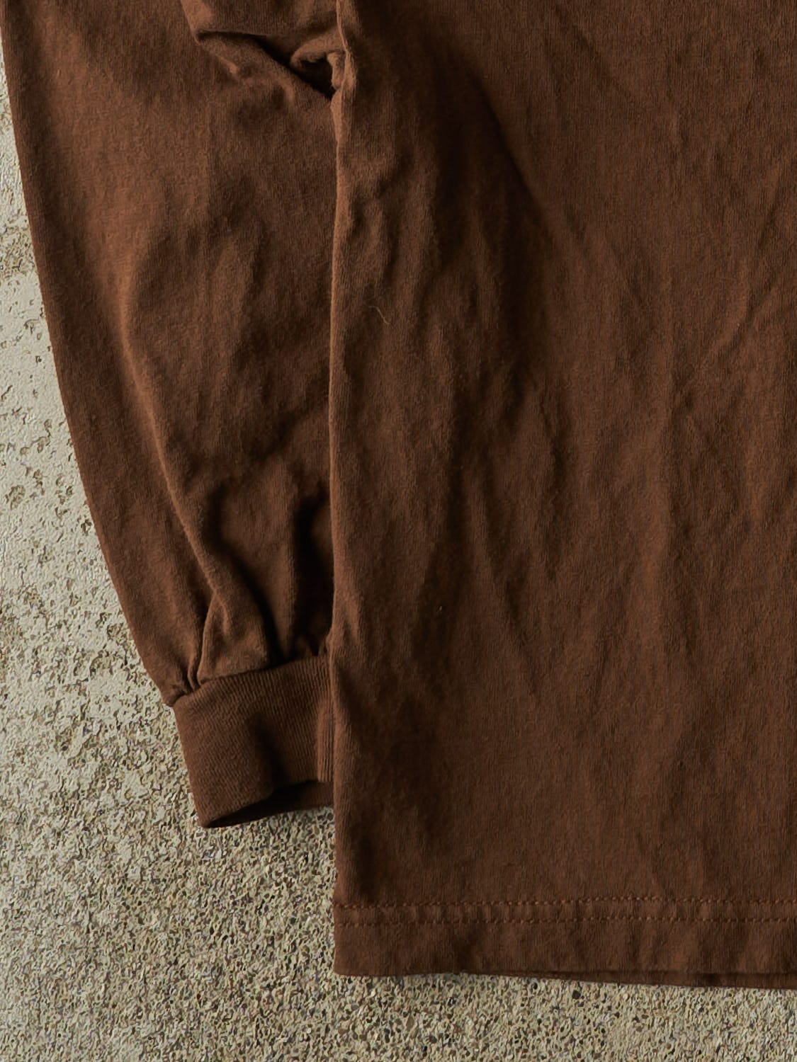 Vintage Y2K Brown Blank Long Sleeve (L/XL)