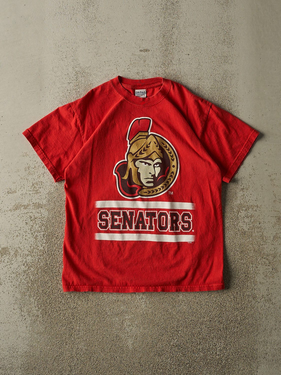 Vintage Y2K Red Ottawa Senators Tee (S/M)
