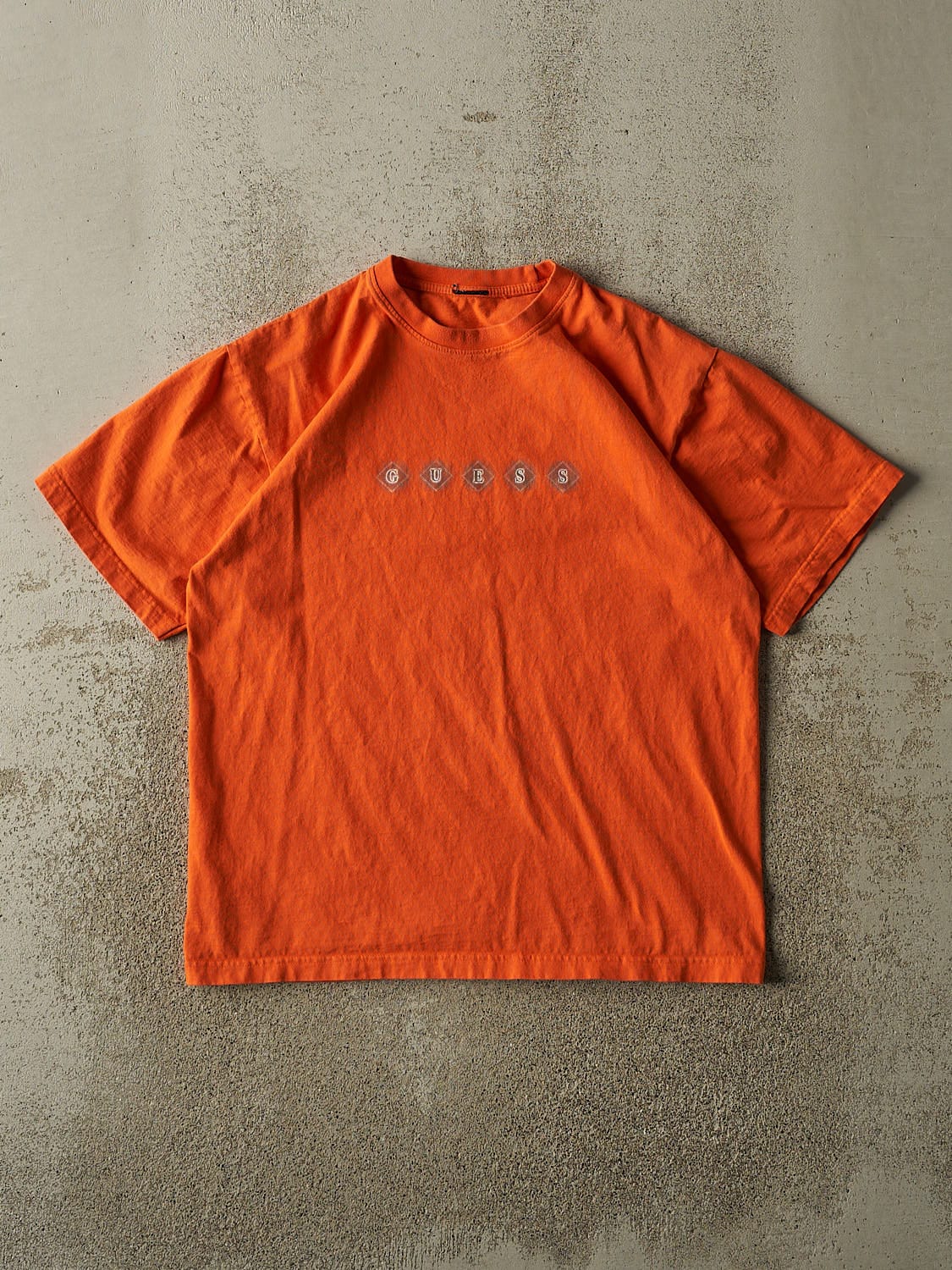 Vintage Y2K Orange Guess Tee (M)