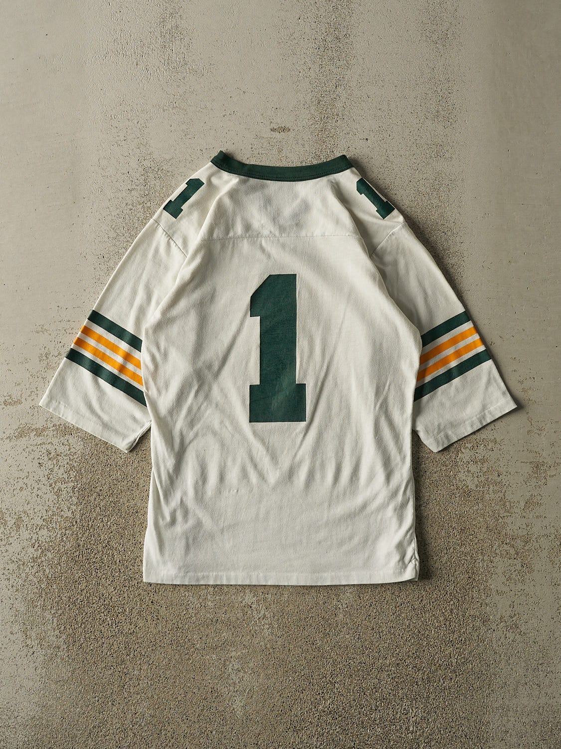 Vintage 80s White #1 Football Jersey Tee (XS/S)
