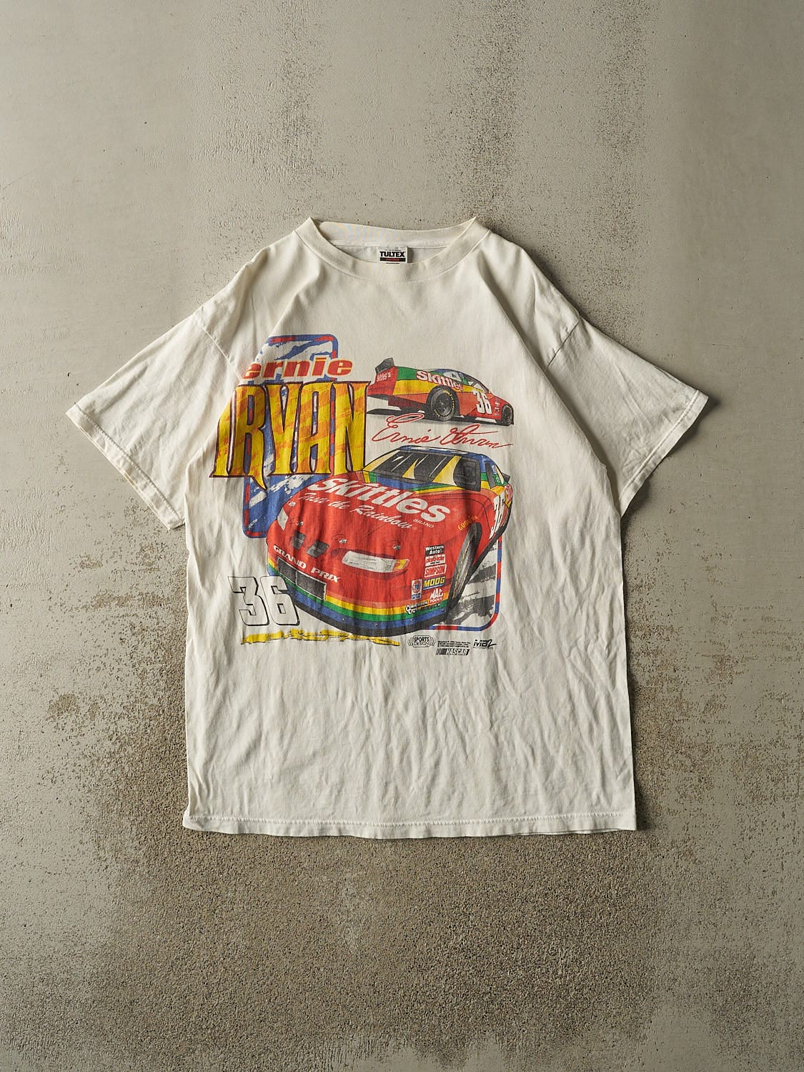 Vintage 98' White Ernie Irvan Racing Tee (XL/XXL)