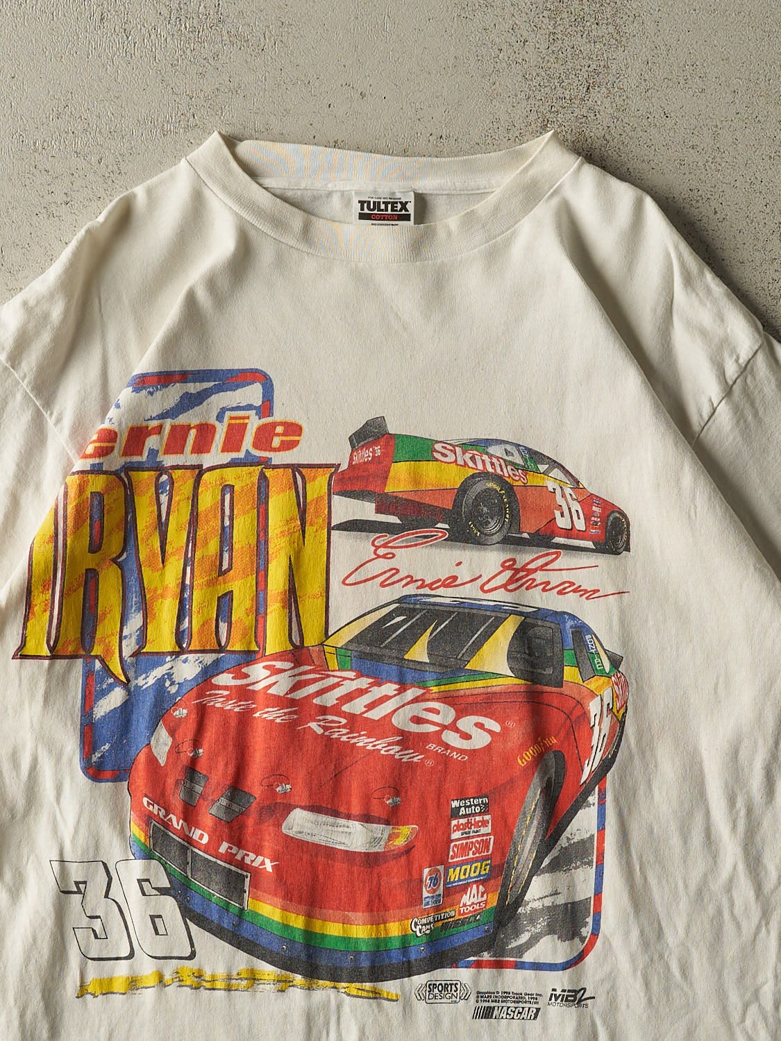Vintage 98' White Ernie Irvan Racing Tee (XL/XXL)