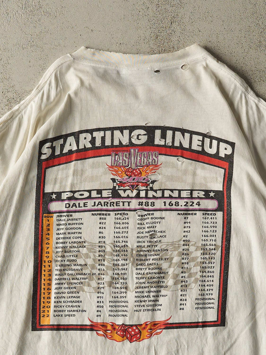 Vintage 98' White Las Vegas 400 Nascar Tee (XXXL)
