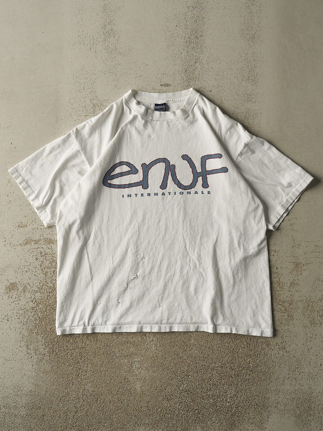 Vintage 90s White Enuf International Tee (XL)