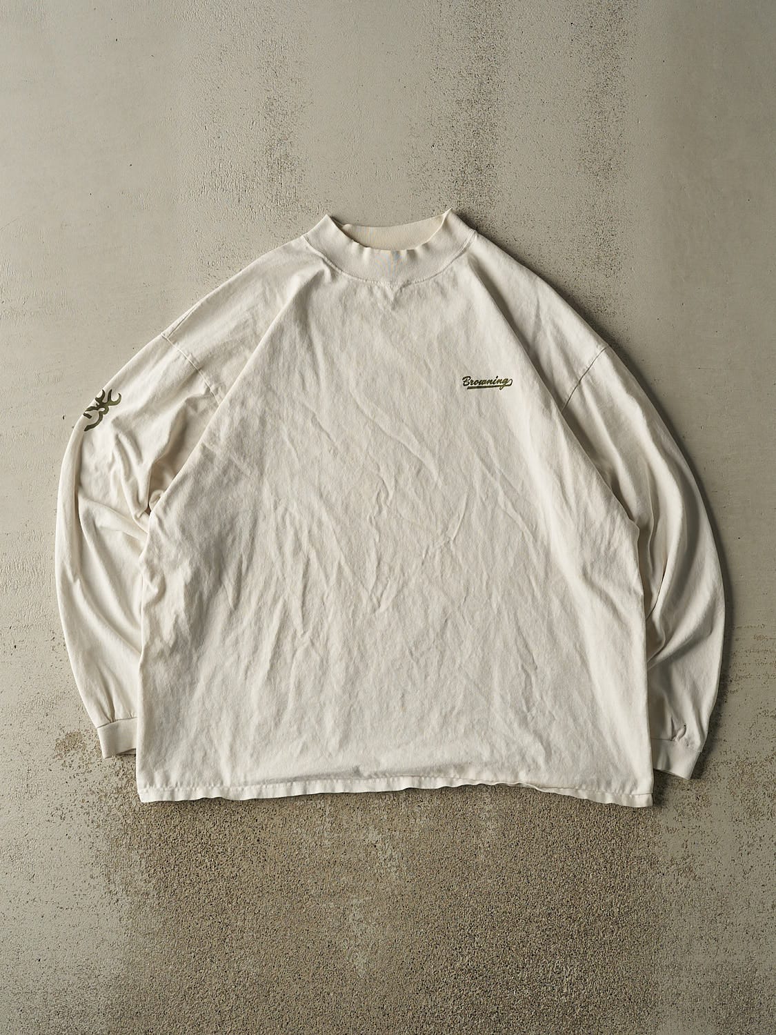 Vintage 90s Beige Browning Long Sleeve (XXL/XXXL)