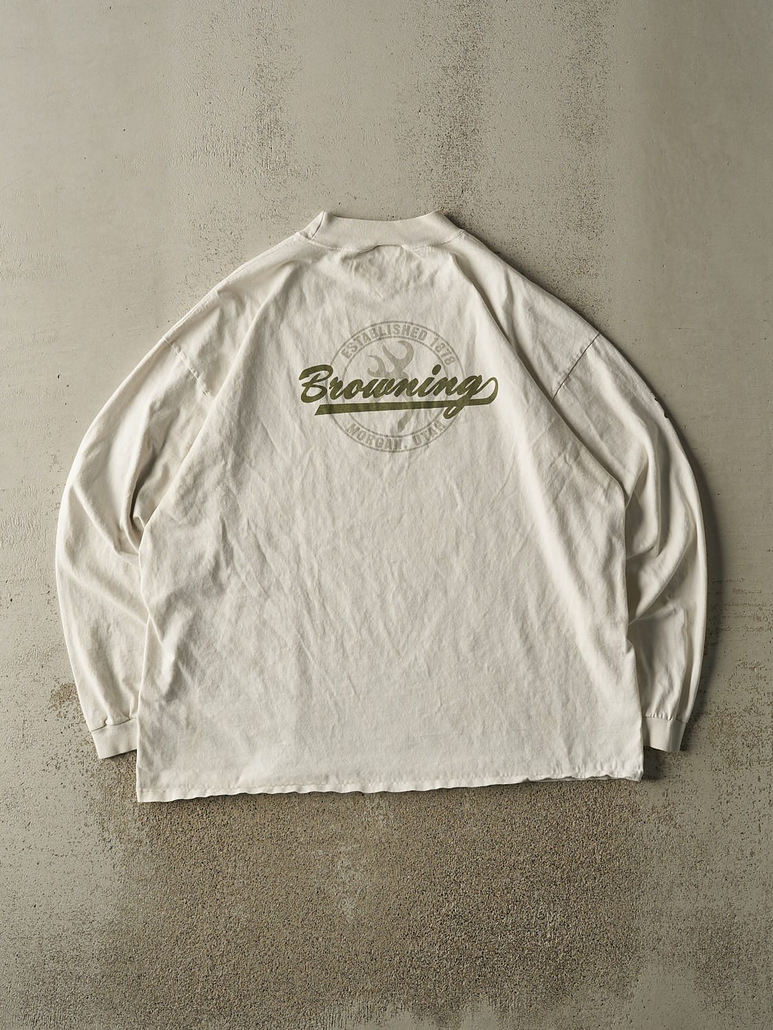 Vintage 90s Beige Browning Long Sleeve (XXL/XXXL)