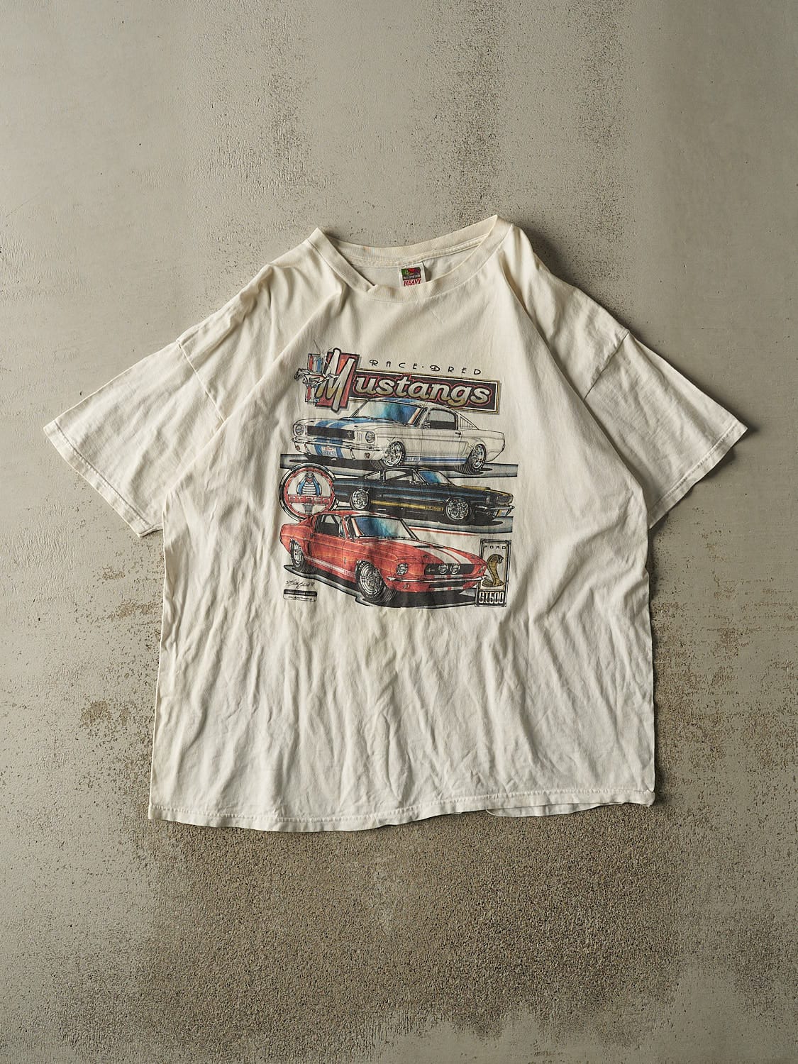 Vintage 98' White Mustang Tee (XXL/XXXL)