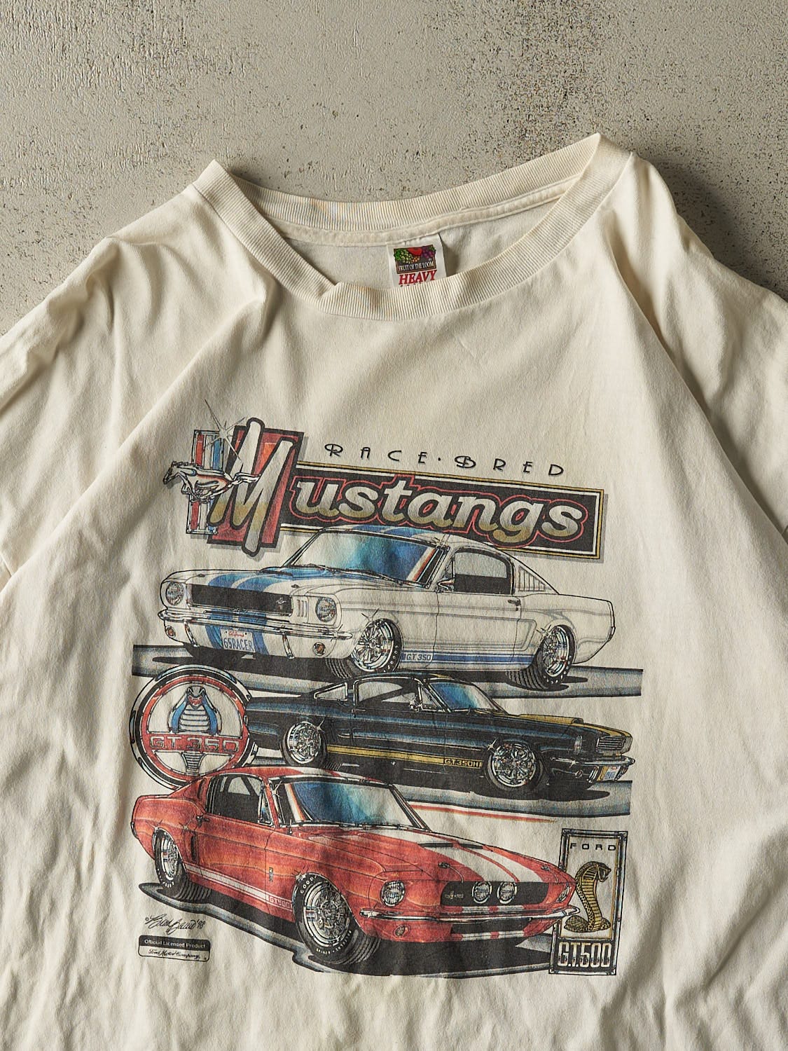 Vintage 98' White Mustang Tee (XXL/XXXL)