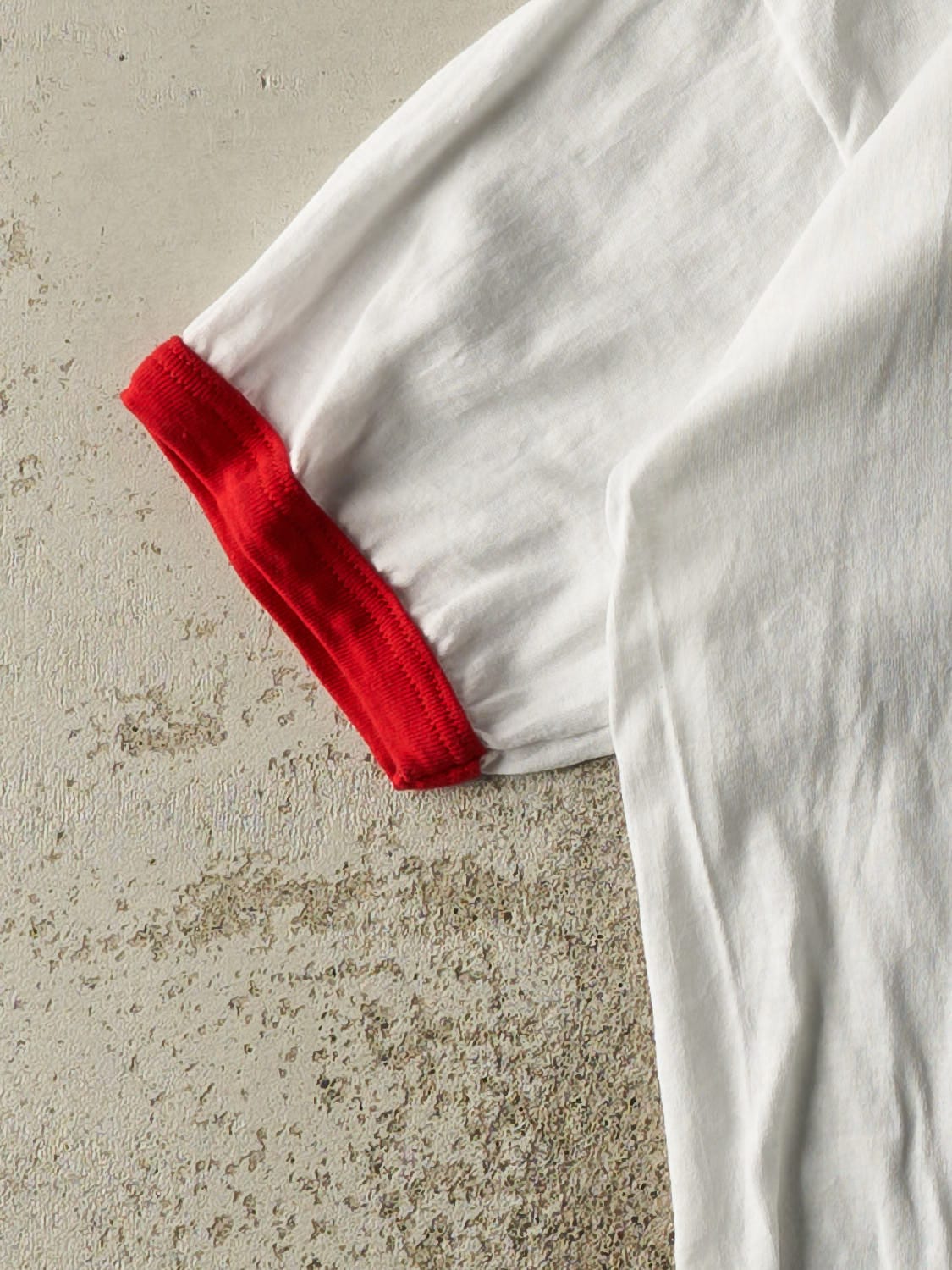 Vintage 80s White Vera Import Parts Ringer Tee (L/XL)