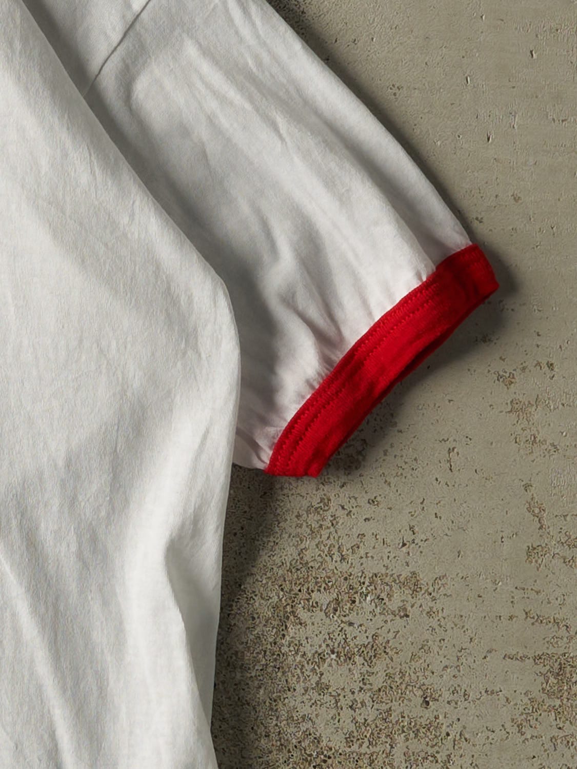 Vintage 80s White Vera Import Parts Ringer Tee (L/XL)