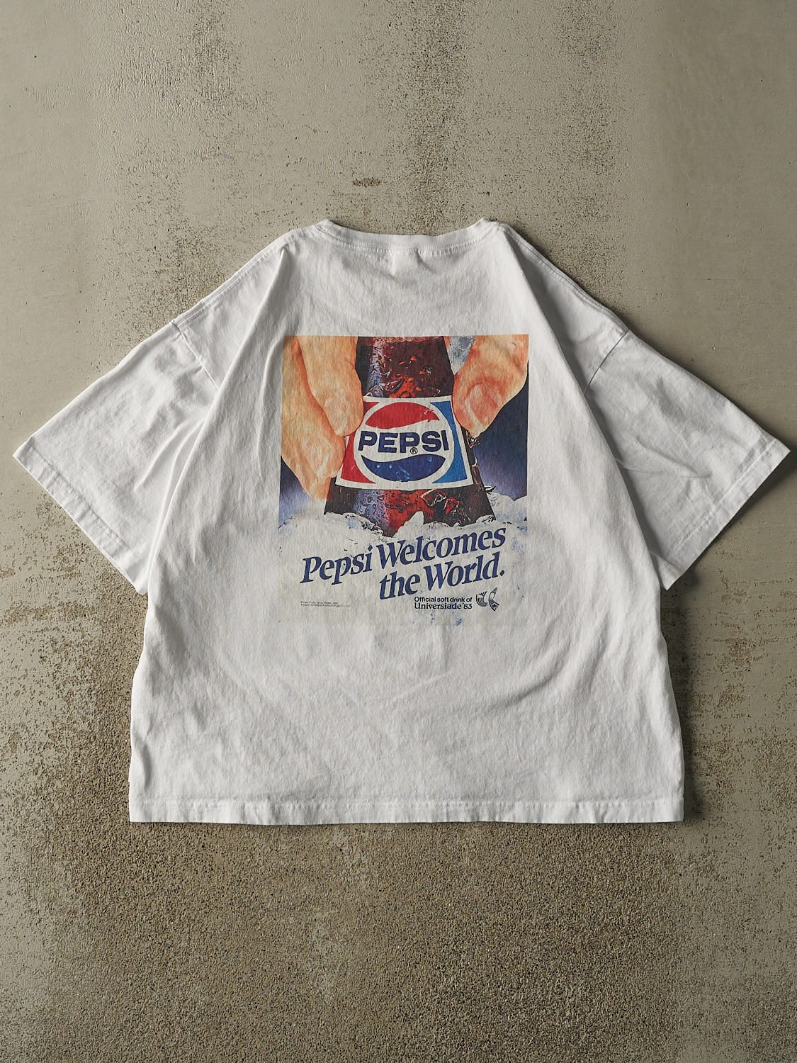Vintage Y2K White Pepsi Tee (M/L)