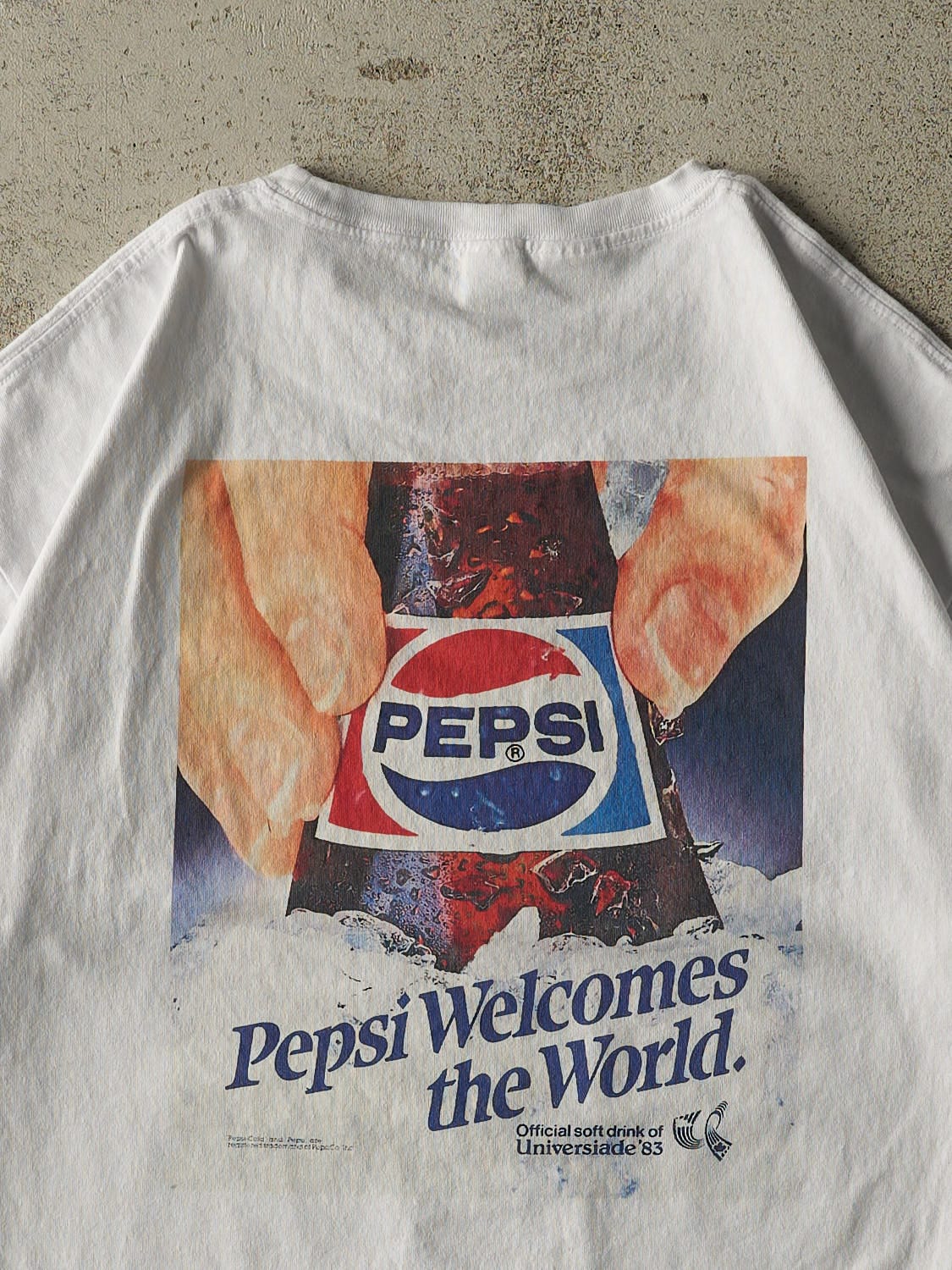 Vintage Y2K White Pepsi Tee (M/L)