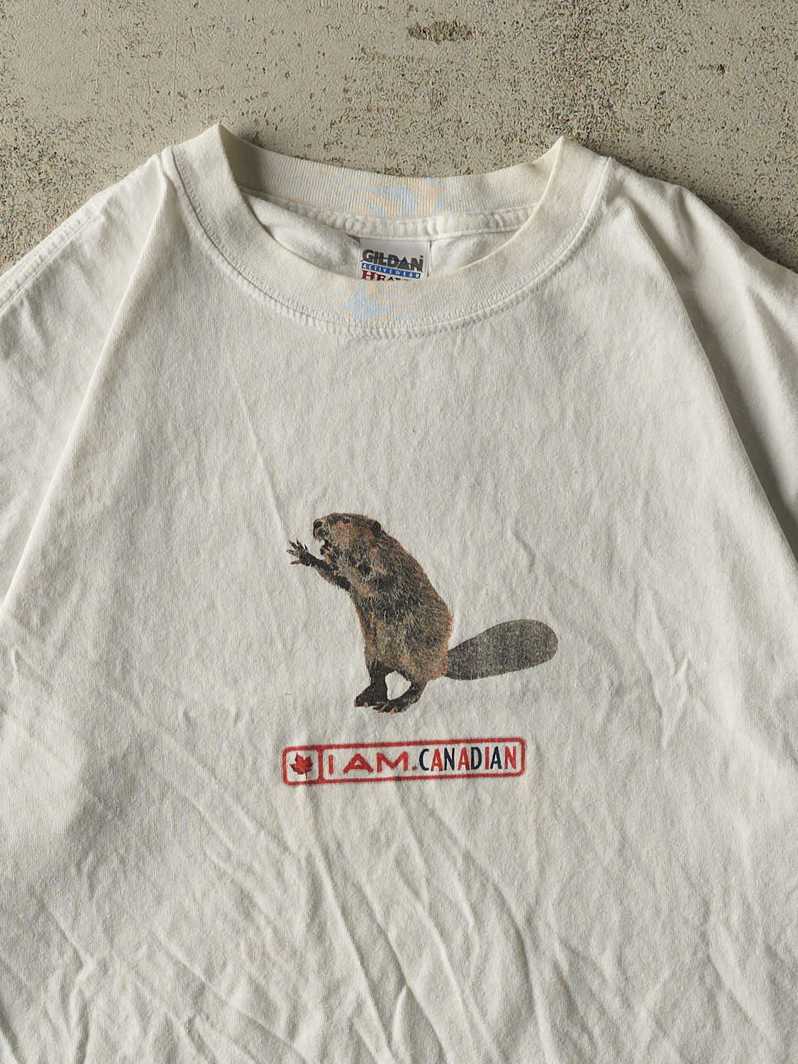 Vintage Y2K White Molson Canadian Tee (M/L)