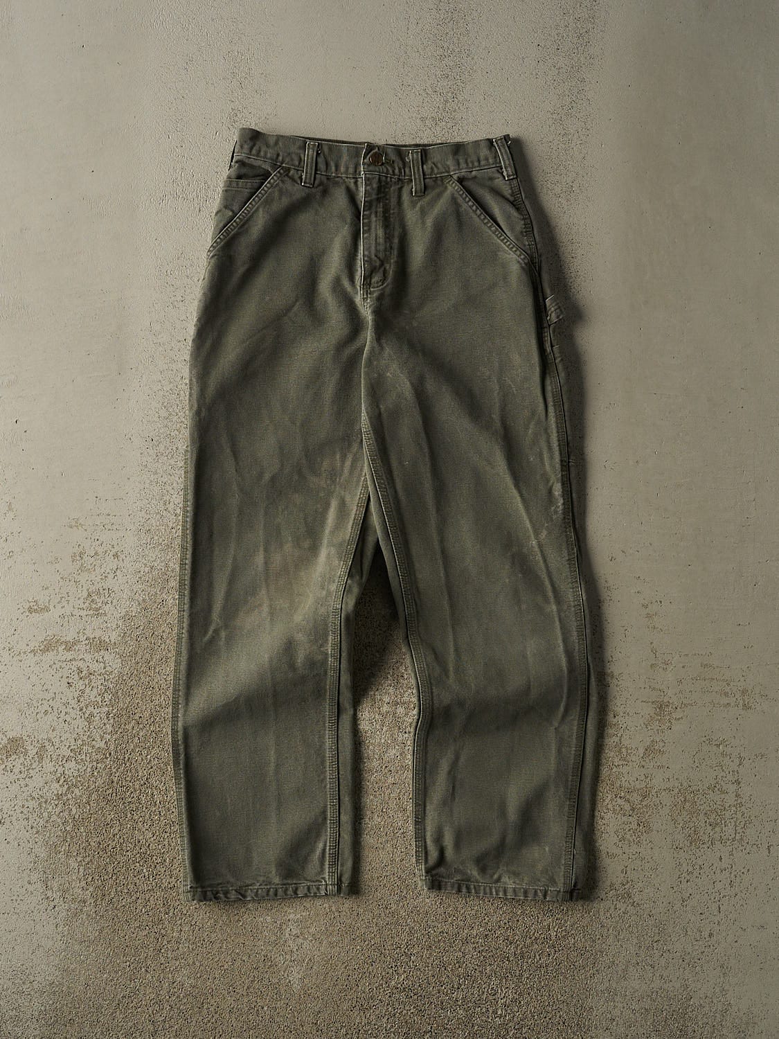 Vintage 90s Green Carhartt Carpenter Pants (28x30)