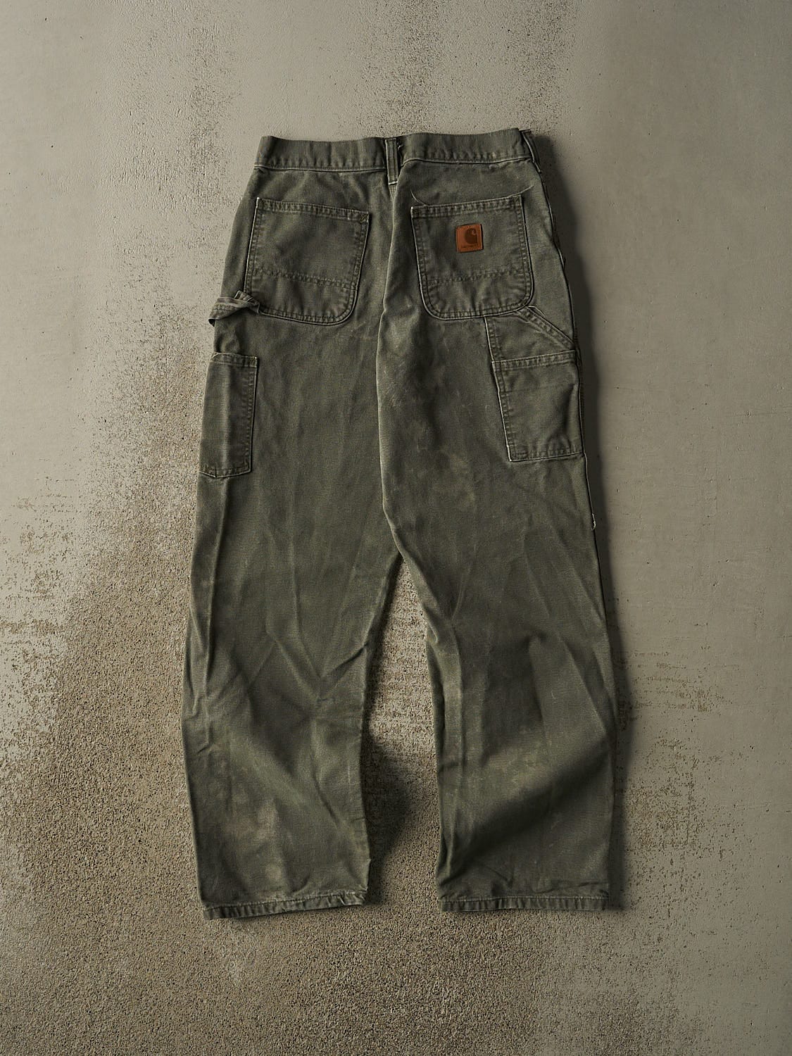 Vintage 90s Green Carhartt Carpenter Pants (28x30)