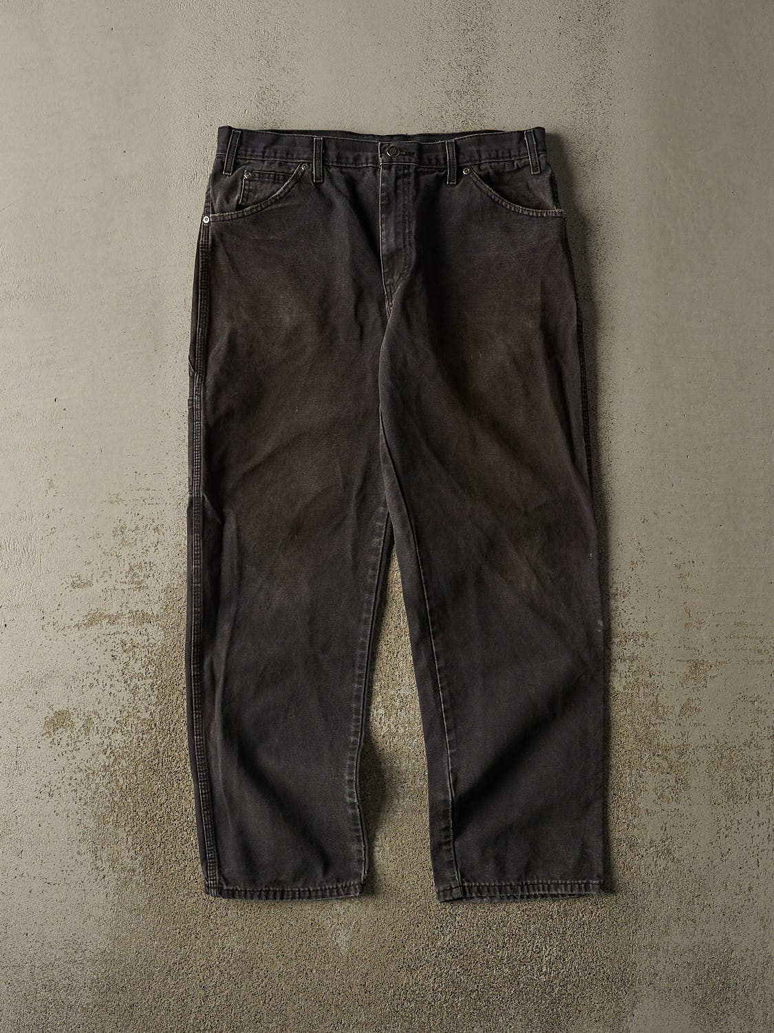 Vintage 90s Faded Black Dickies Carpenter Pants (34x30.5)