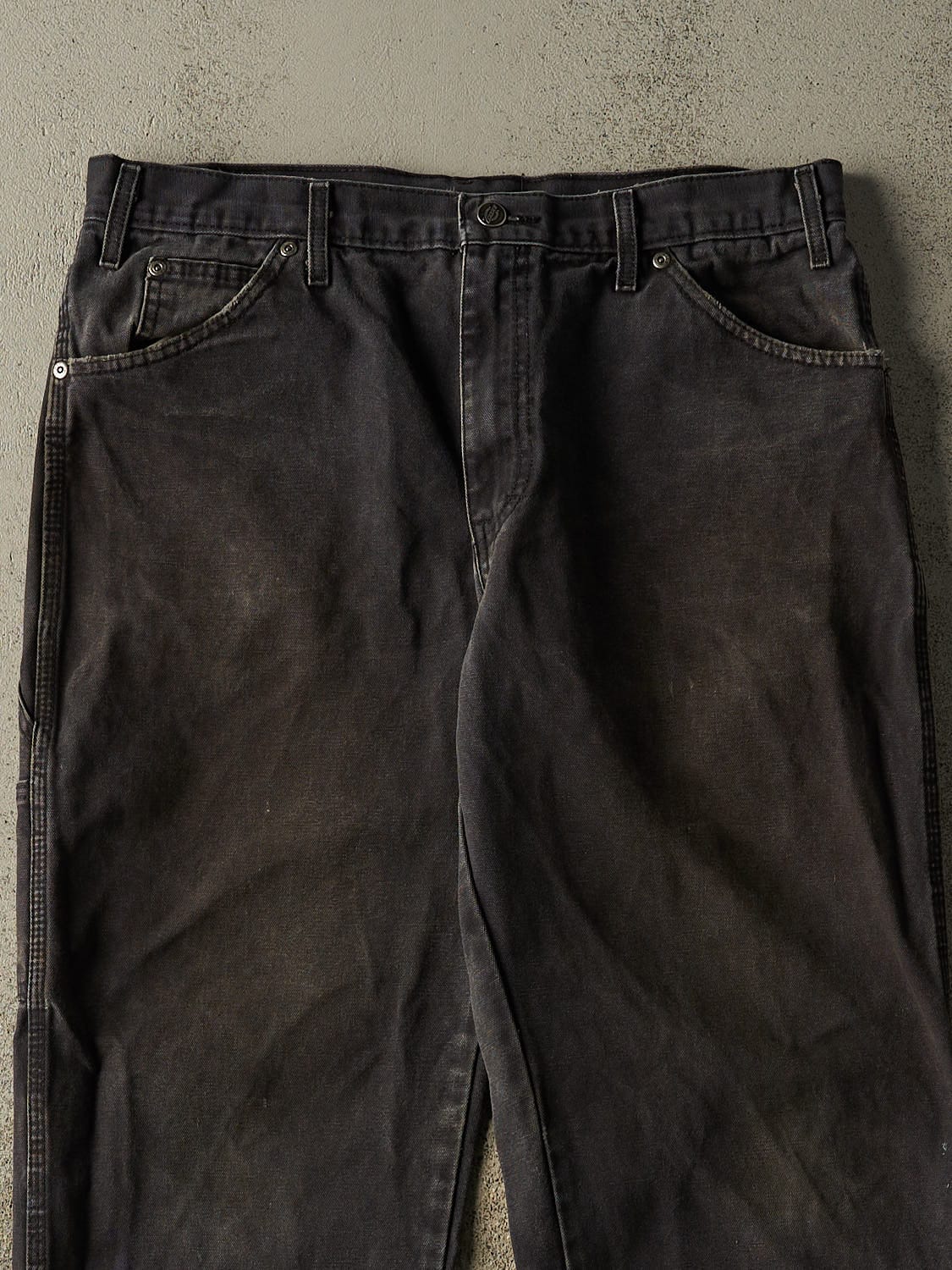 Vintage 90s Faded Black Dickies Carpenter Pants (34x30.5)