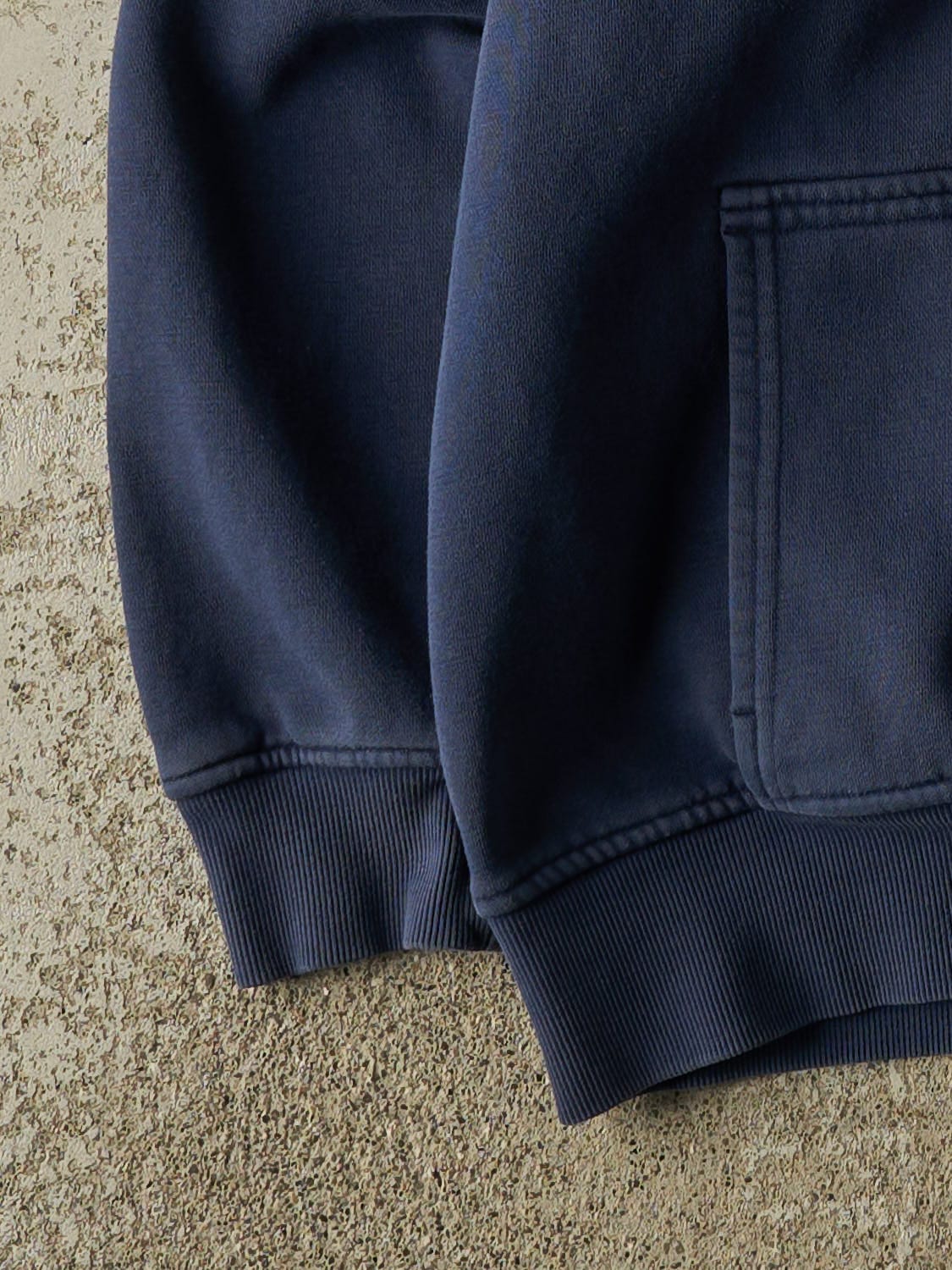 Vintage Y2K Navy Blue Nike Syracuse University Quarter Zip Hoodie (XXXL)
