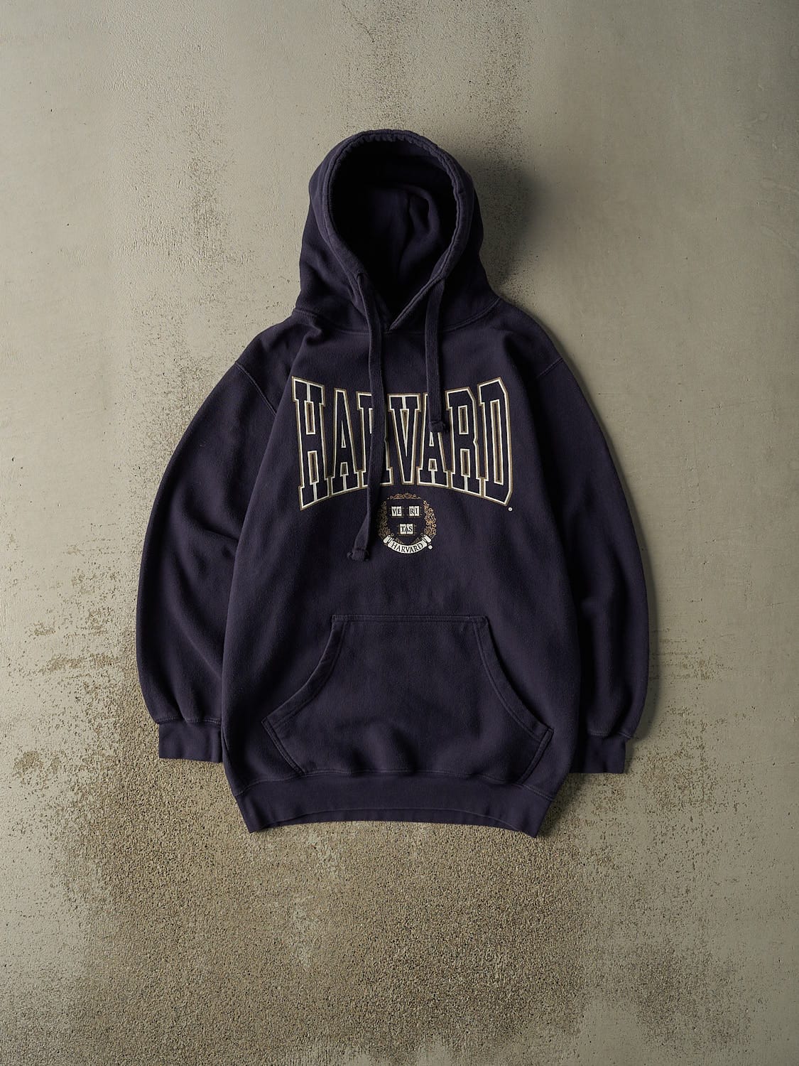 Vintage Y2K Navy Blue Harvard University Hoodie (XL/XXL)