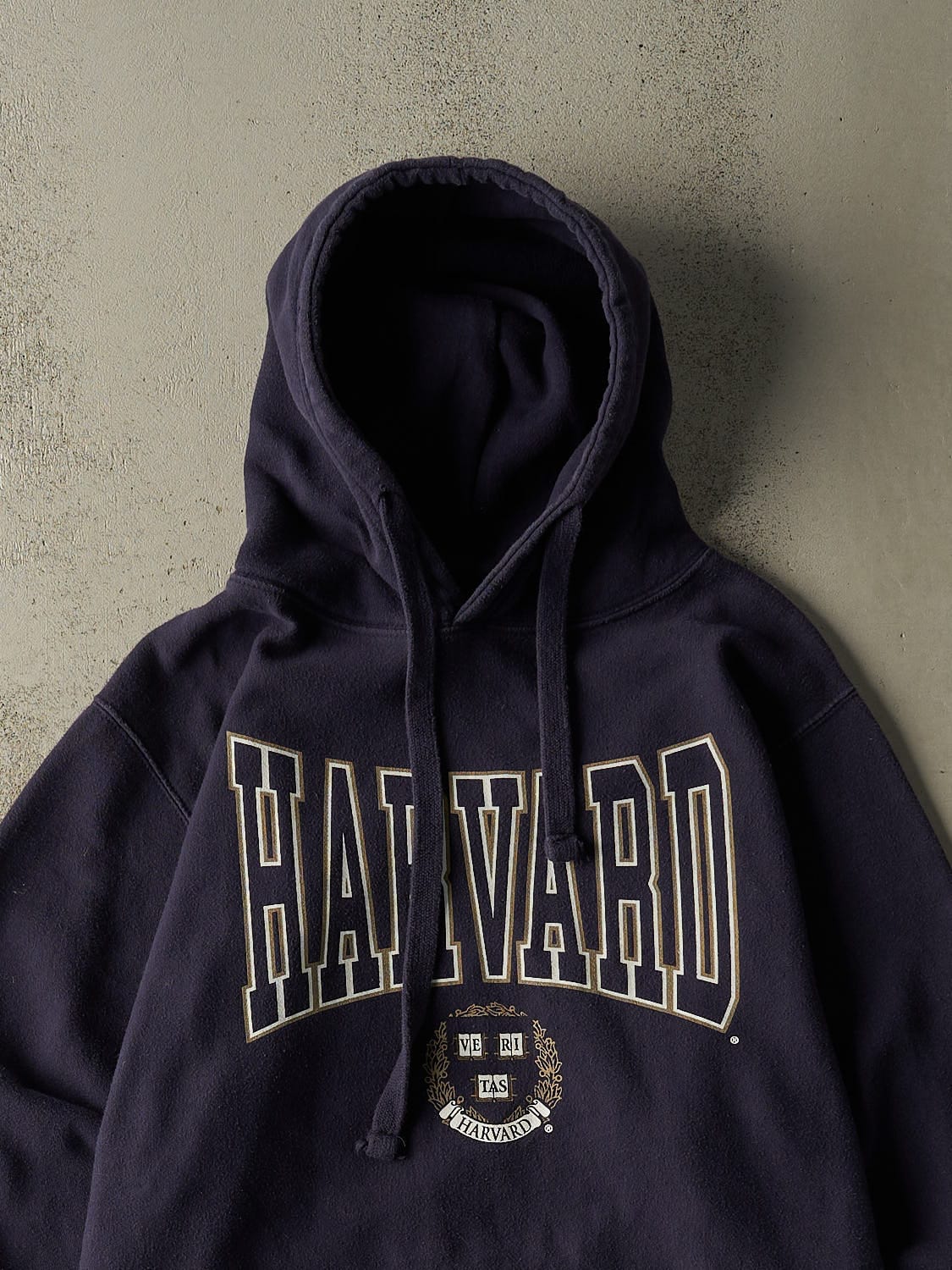 Vintage Y2K Navy Blue Harvard University Hoodie (XL/XXL)
