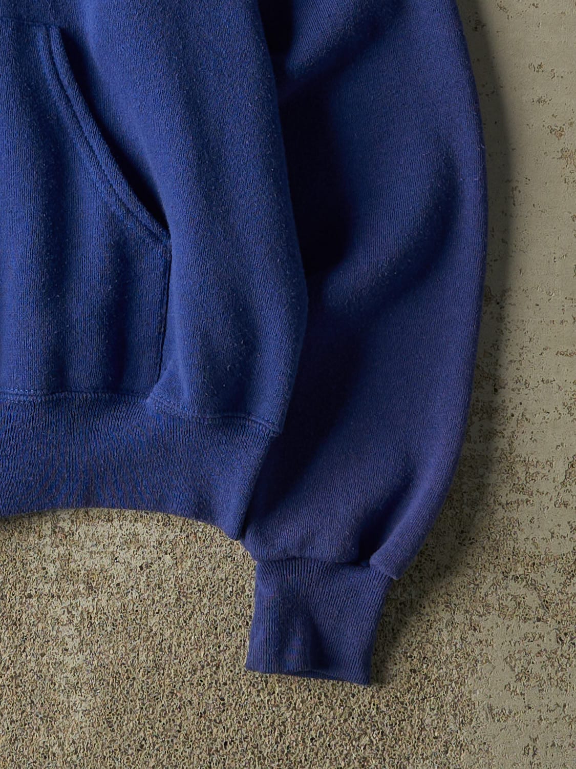 Vintage 90s Royal Blue Blank Zip Up Hoodie (S)