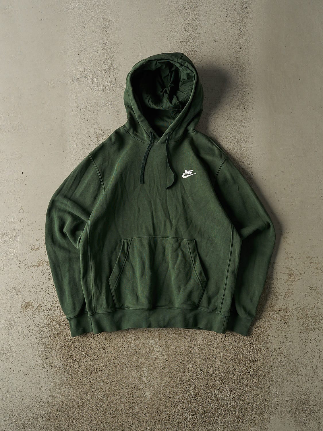 Vintage Y2K Green Nike Embroidered Hoodie (S/M)